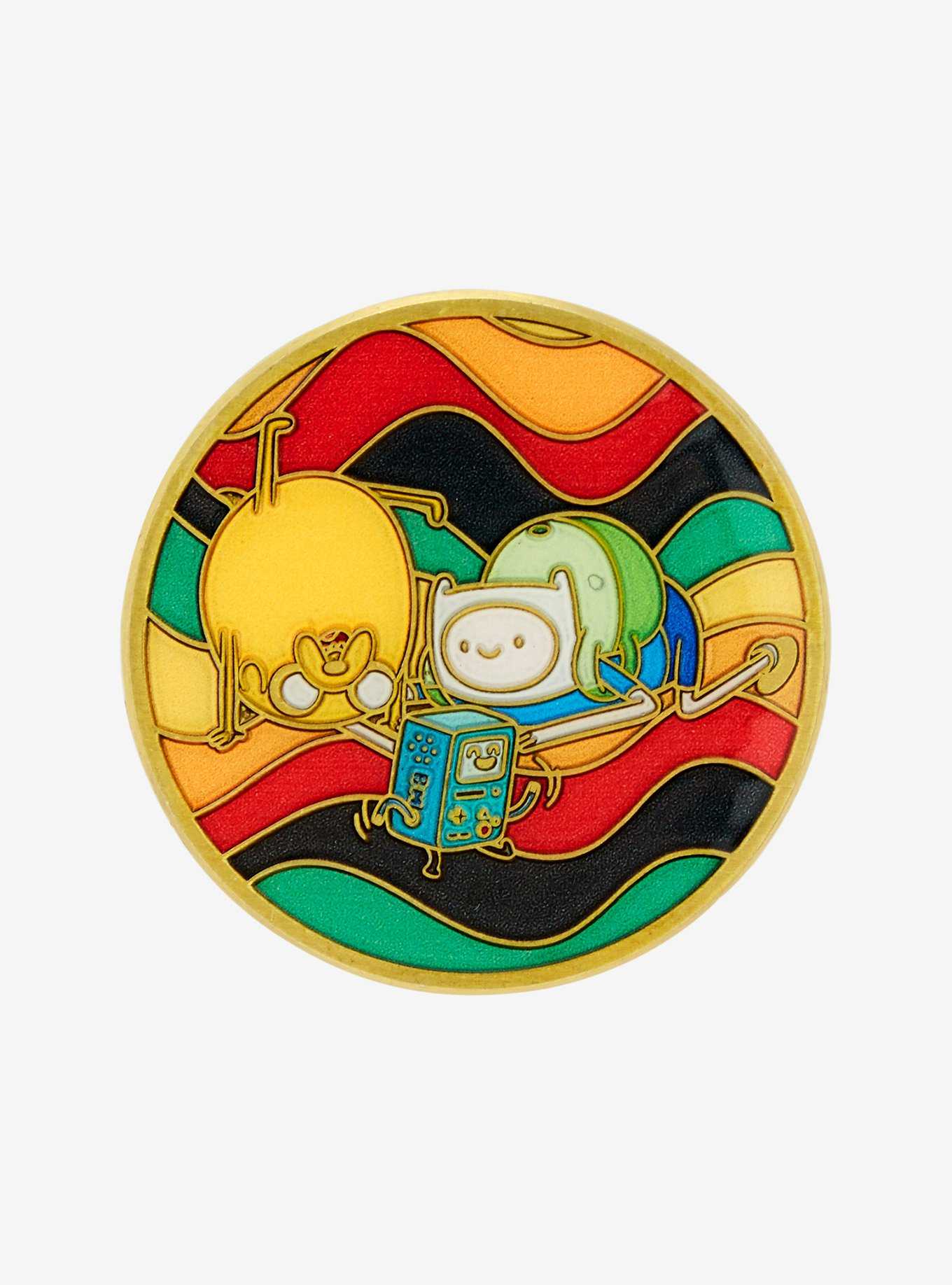 Loungefly Adventure Time Finn and Jake Wave Enamel Pin — BoxLunch Exclusive, , hi-res