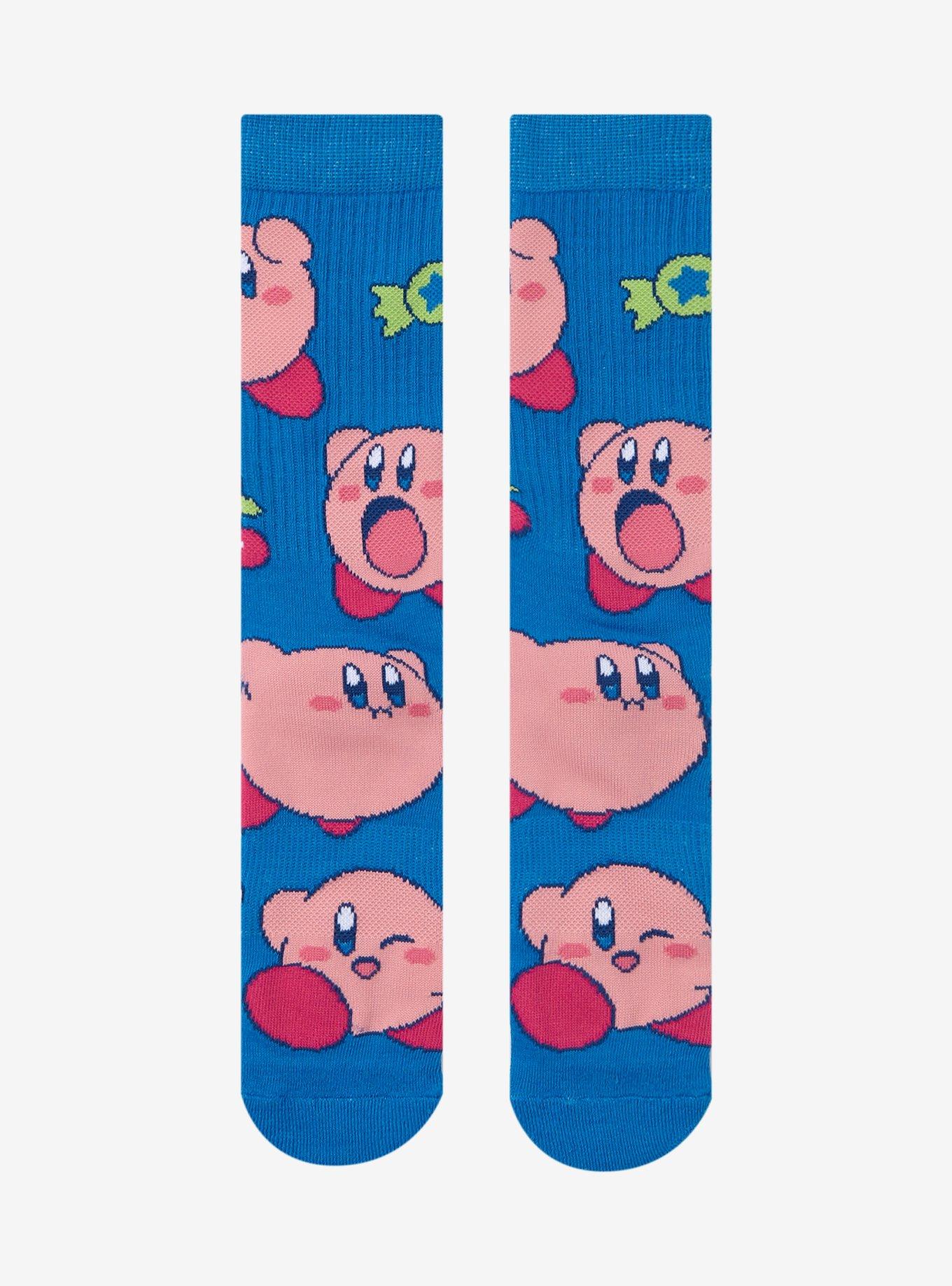 Nintendo Kirby Allover Print Crew Socks - BoxLunch Exclusive, , hi-res