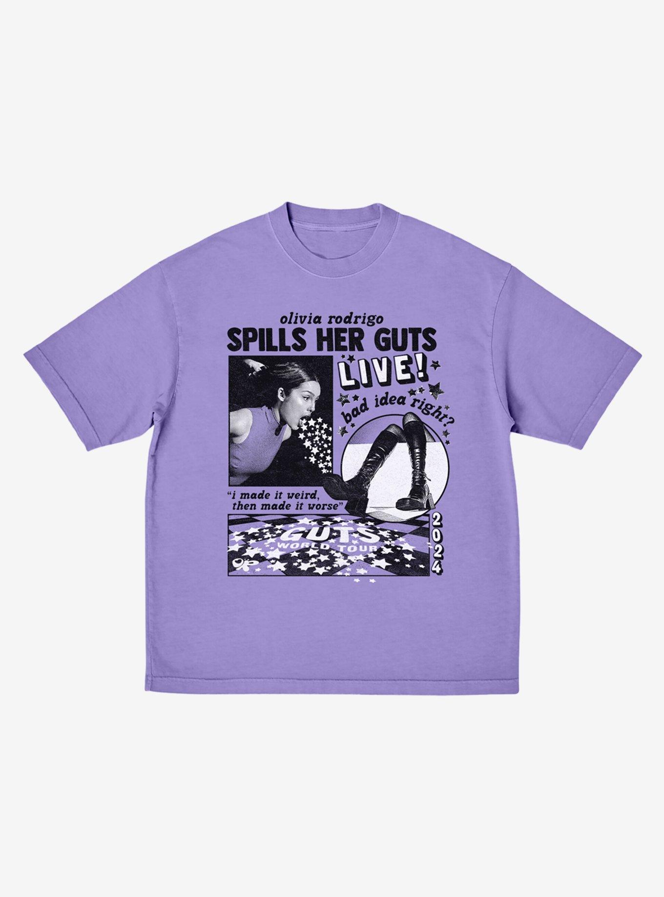 spill ur GUTS crop t-shirt in black – Olivia Rodrigo