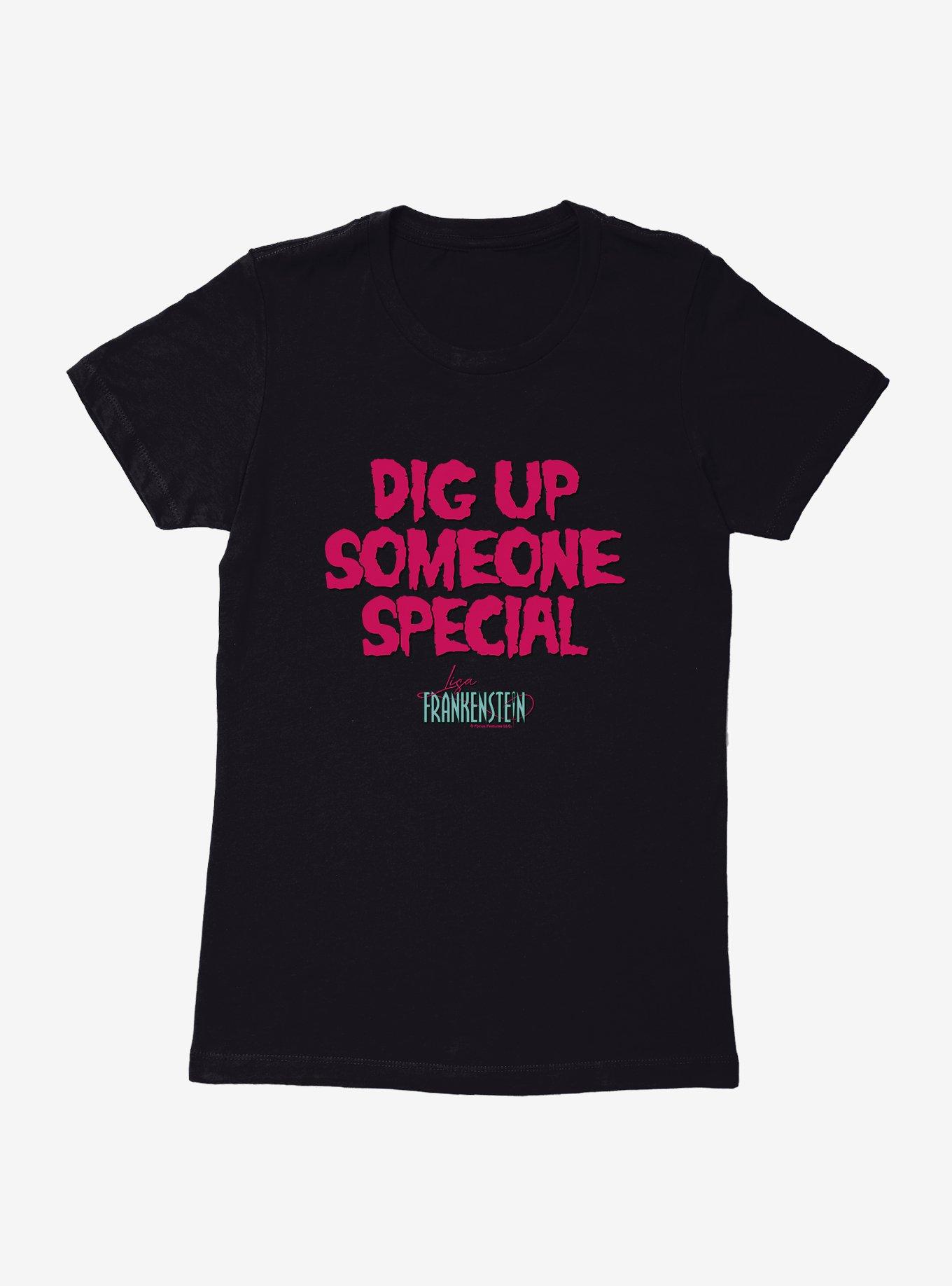 Lisa Frankenstein Dig Up Someone Special Womens T-Shirt, BLACK, hi-res