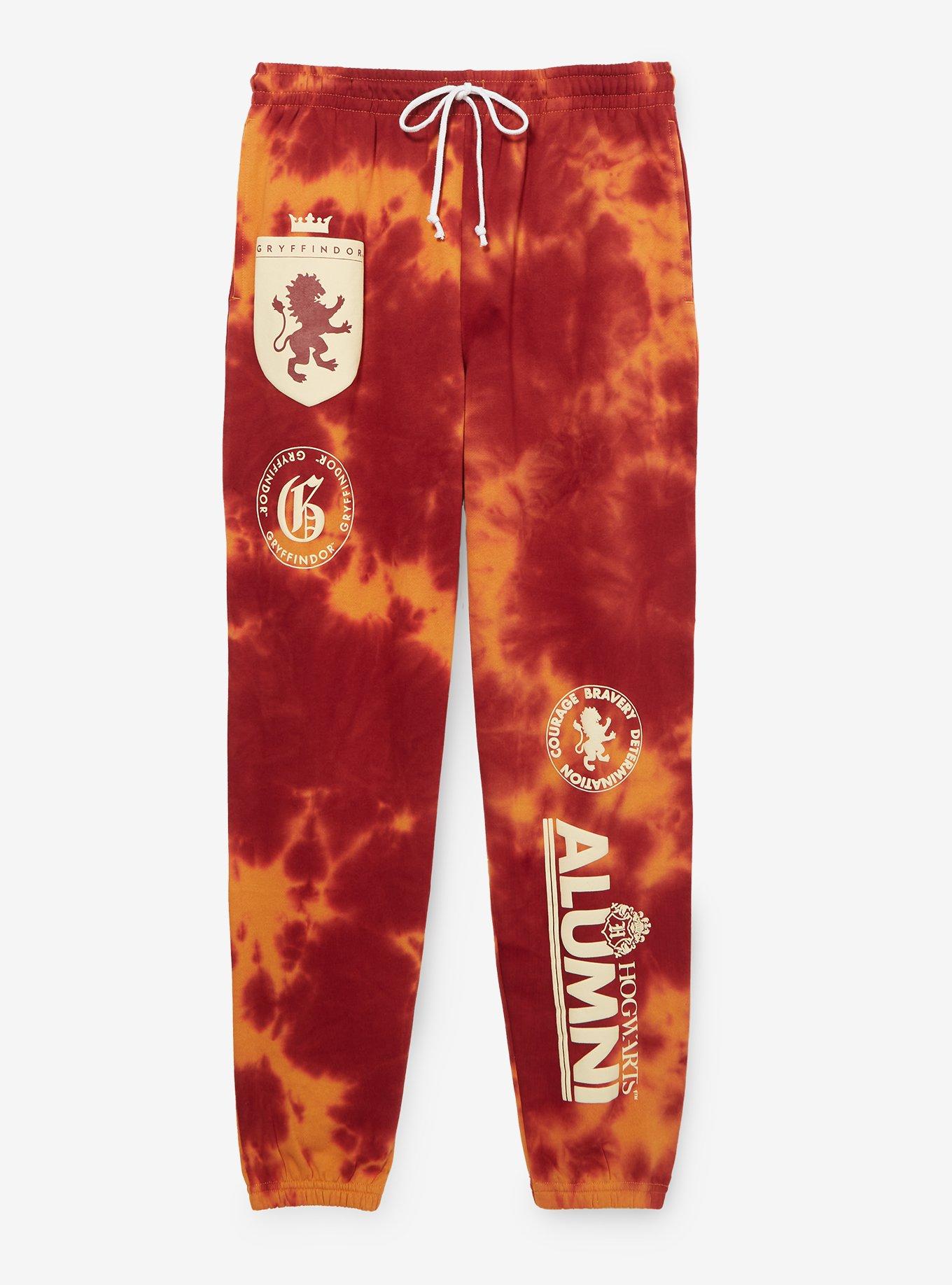 Harry Potter Gryffindor Alumni Tie-Dye Joggers, RED, hi-res