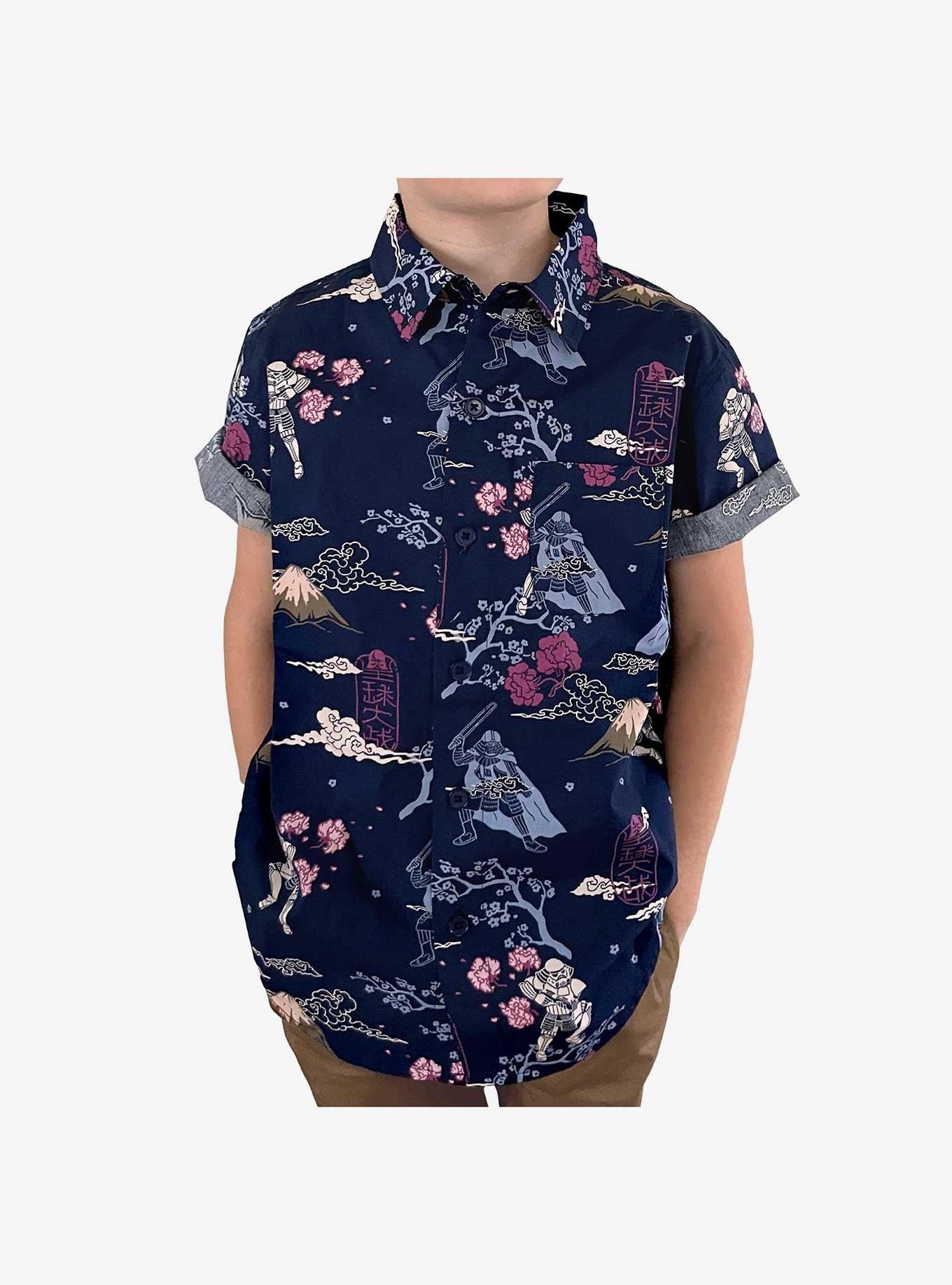 Star Wars Samurai Storm Trooper Youth Woven Button-Up, , hi-res