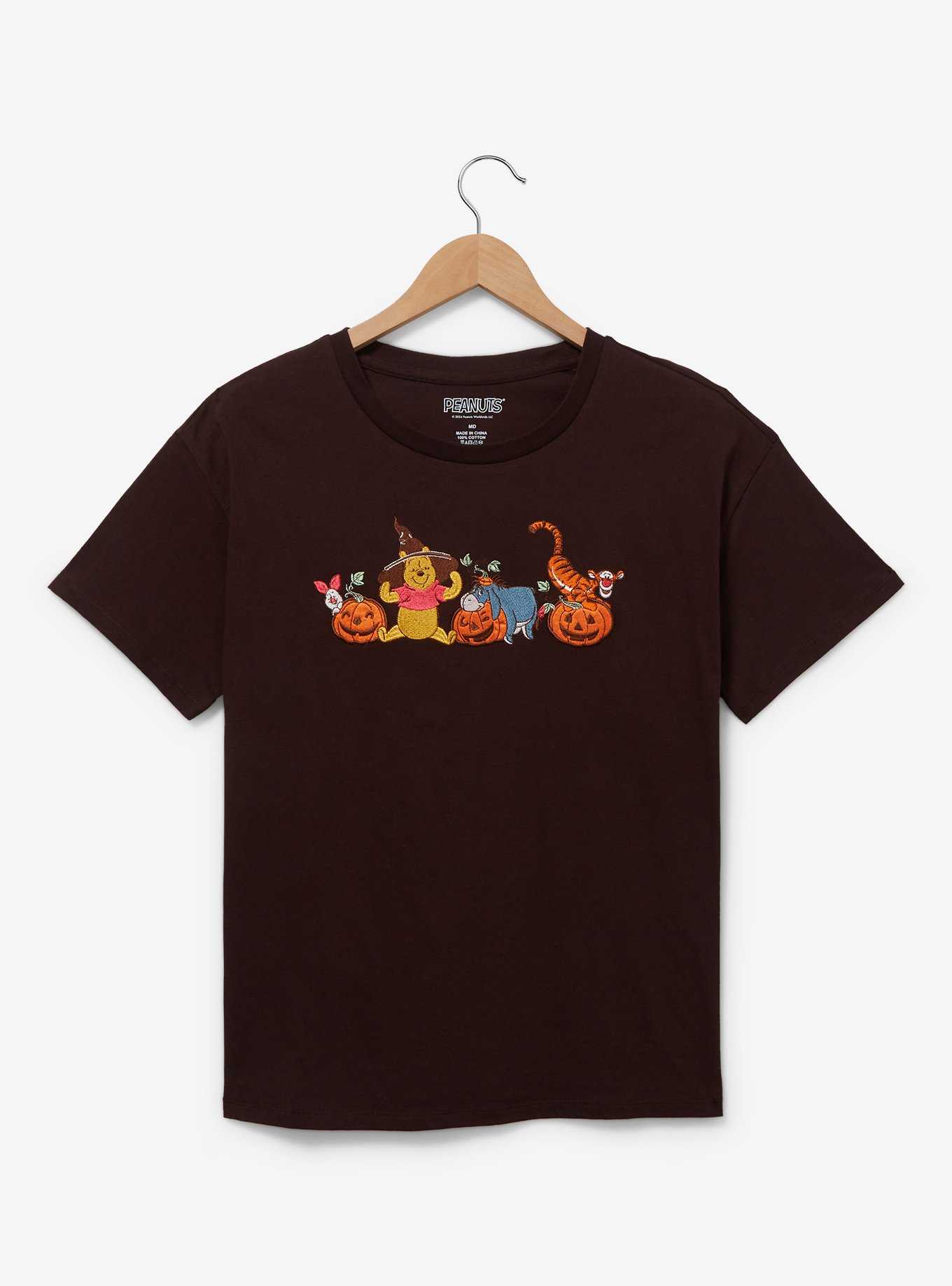 Disney Winnie the Pooh Halloween Embroidered Women's T-Shirt — BoxLunch Exclusive, , hi-res