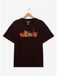 Disney Winnie the Pooh Halloween Embroidered Women's Plus Size T-Shirt — BoxLunch Exclusive, PURPLE, hi-res