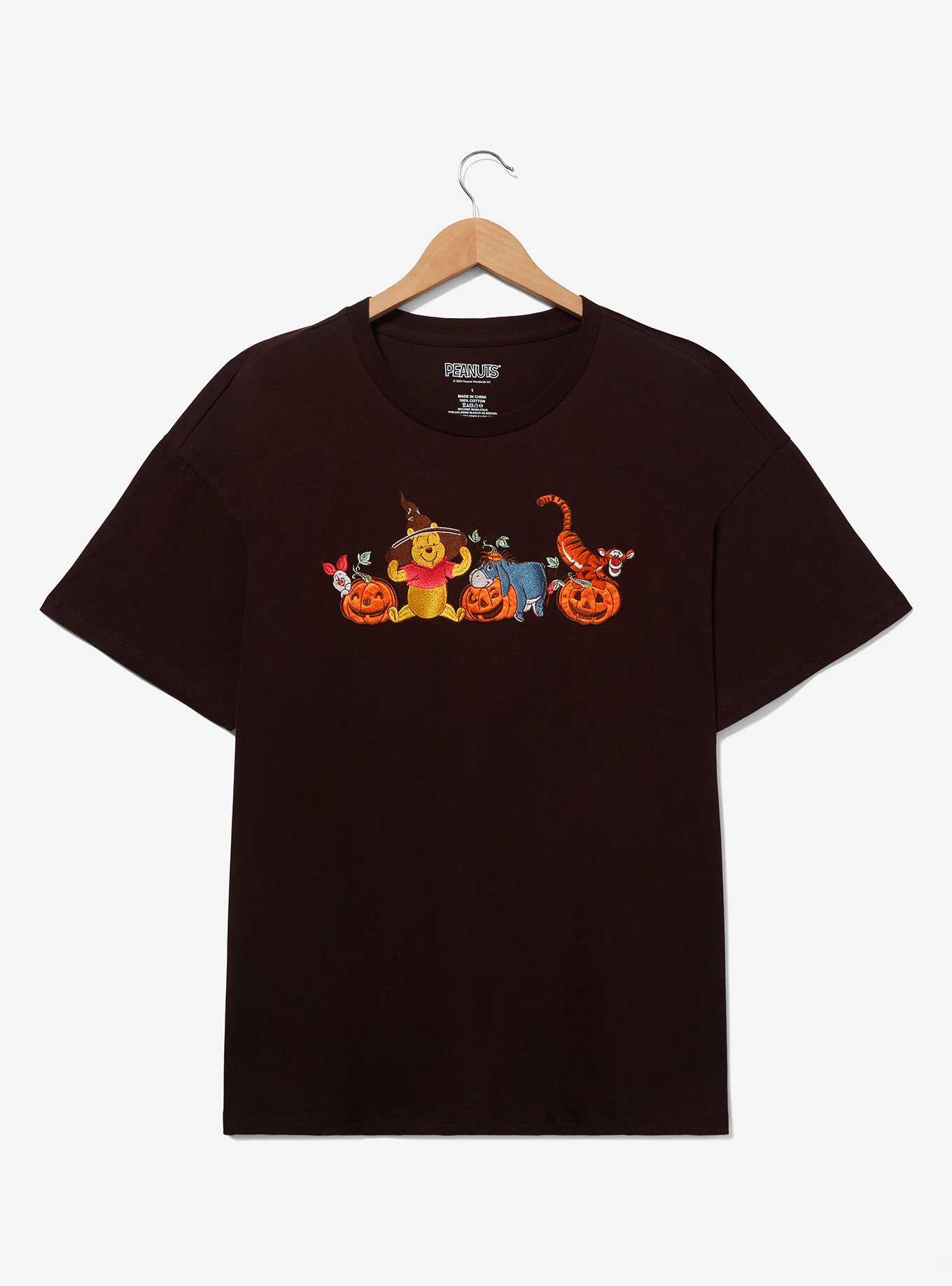 Disney Winnie the Pooh Halloween Embroidered Women's Plus Size T-Shirt — BoxLunch Exclusive, , hi-res