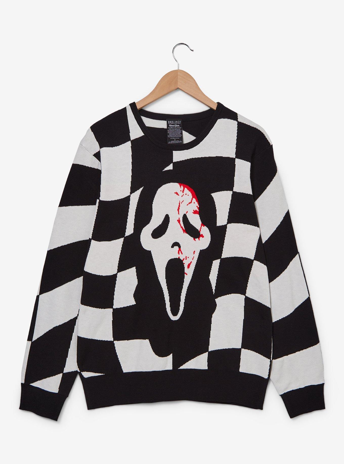 Scream Ghostface Checkered Women's Sweater - BoxLunch Exclusive, , hi-res