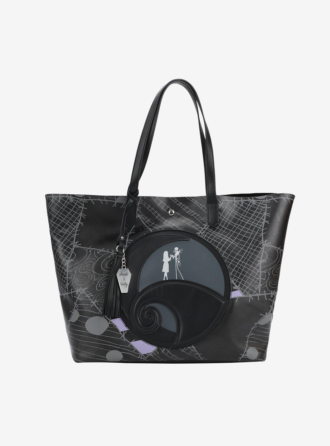 The Nightmare Before Christmas Jack & Sally Spiral Hill Tote Bag, , hi-res