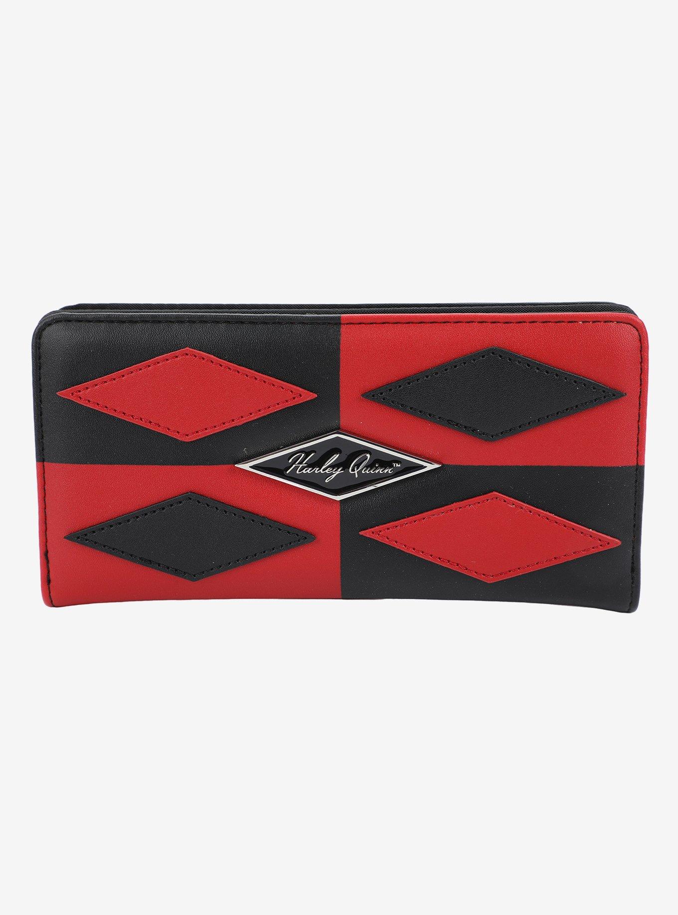 DC Comics Harley Quinn Diamond Pattern Wallet, , hi-res