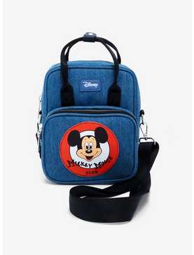 Disney Mickey Mouse Club Denim Crossbody Bag, , hi-res