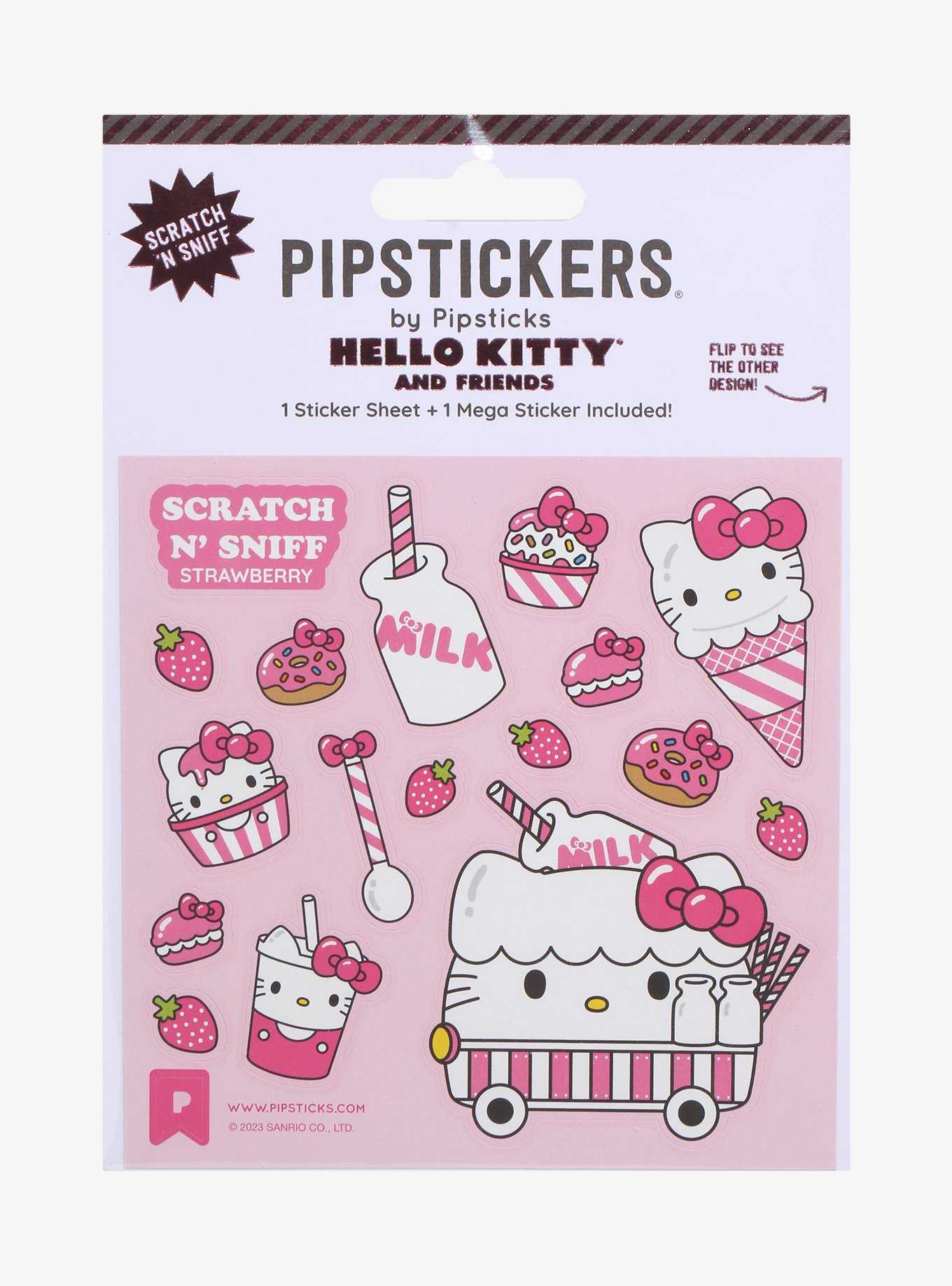 Pipsticks Hello Kitty And Friends Scratch N' Sniff Hello Kitty Food Sticker Sheet, , hi-res