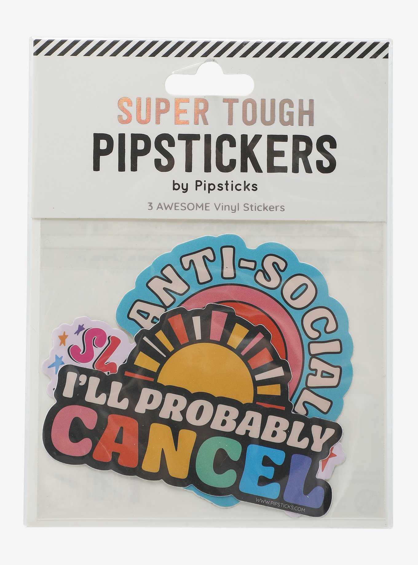 Pipsticks Anti-Social Sticker Pack, , hi-res