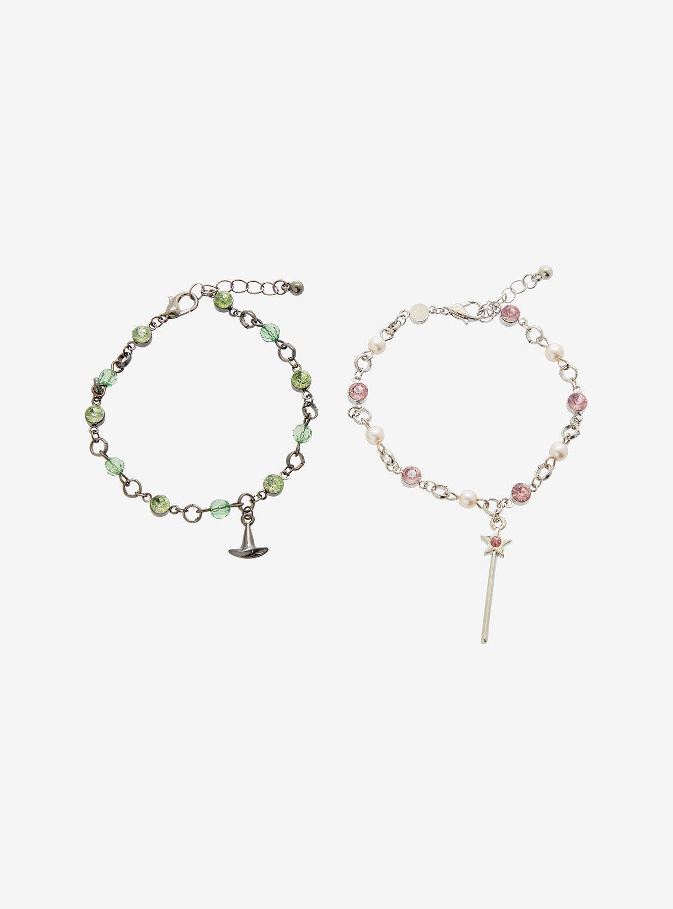 The Wizard Of Oz Glinda & Wicked Witch Best Friend Bracelet Set, , hi-res