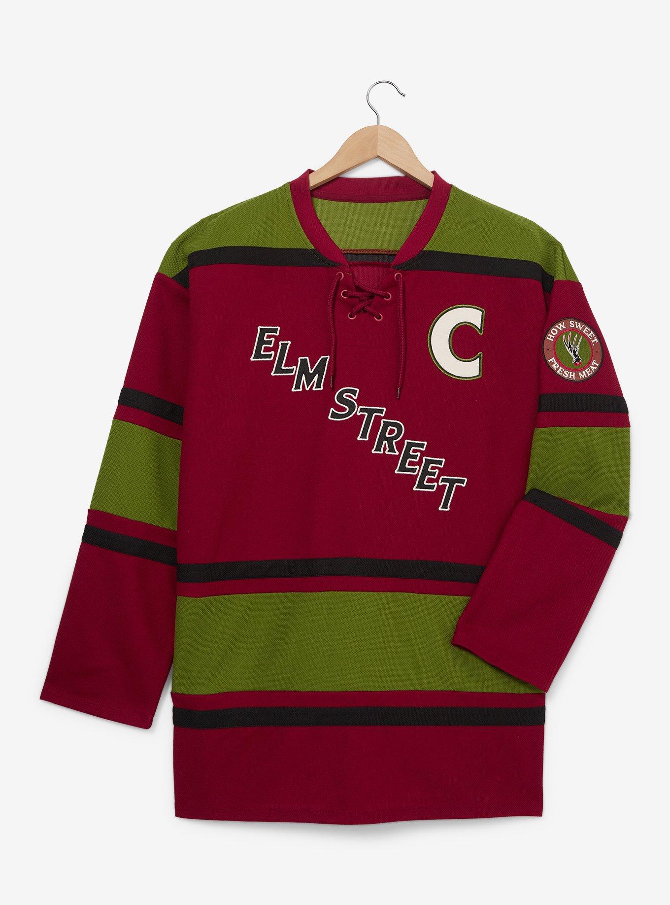 Nightmare on Elm Street Freddy Krueger Hockey Jersey - BoxLunch Exclusive, RED  CRIMSON, hi-res