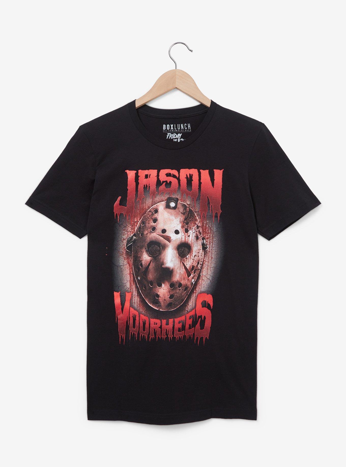 Friday the 13th Jason Voorhees Mask T-Shirt - BoxLunch Exclusive, BLACK, hi-res