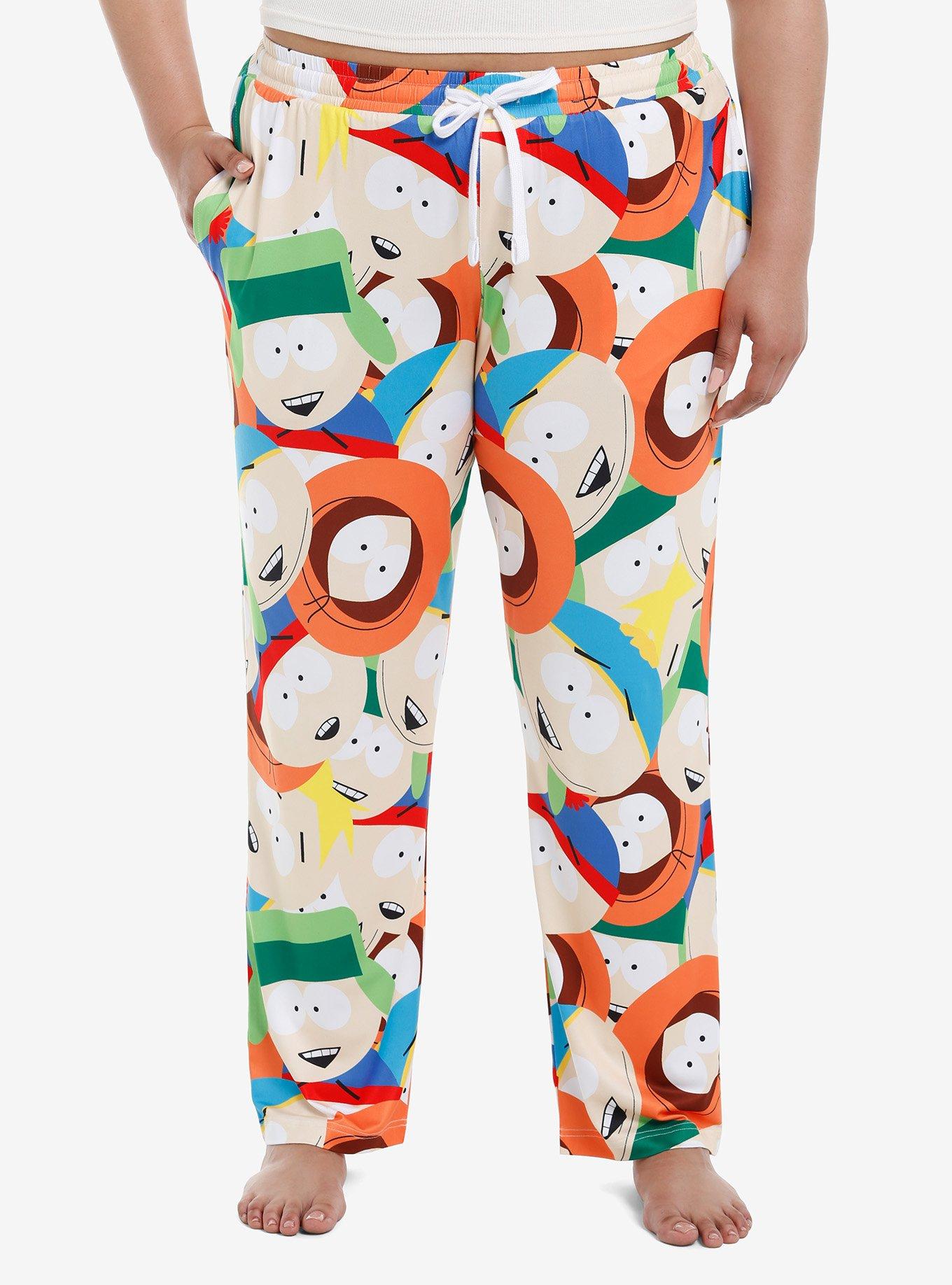 South Park Faces Pajama Pants Plus Size, MULTI, hi-res