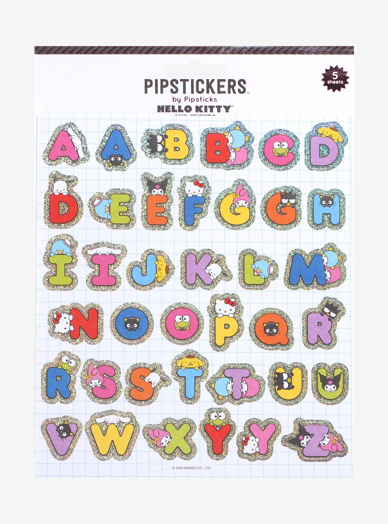 Pipstickers Hello Kitty And Friends Alphabet Sticker Sheet, , hi-res