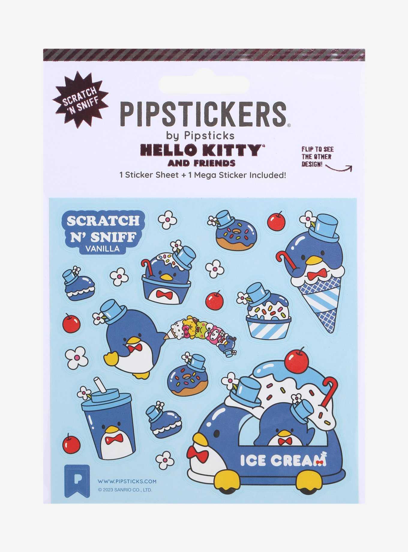 Pipsticks Hello Kitty And Friends Scratch N' Sniff Tuxedo Sam Food Sticker Sheet, , hi-res