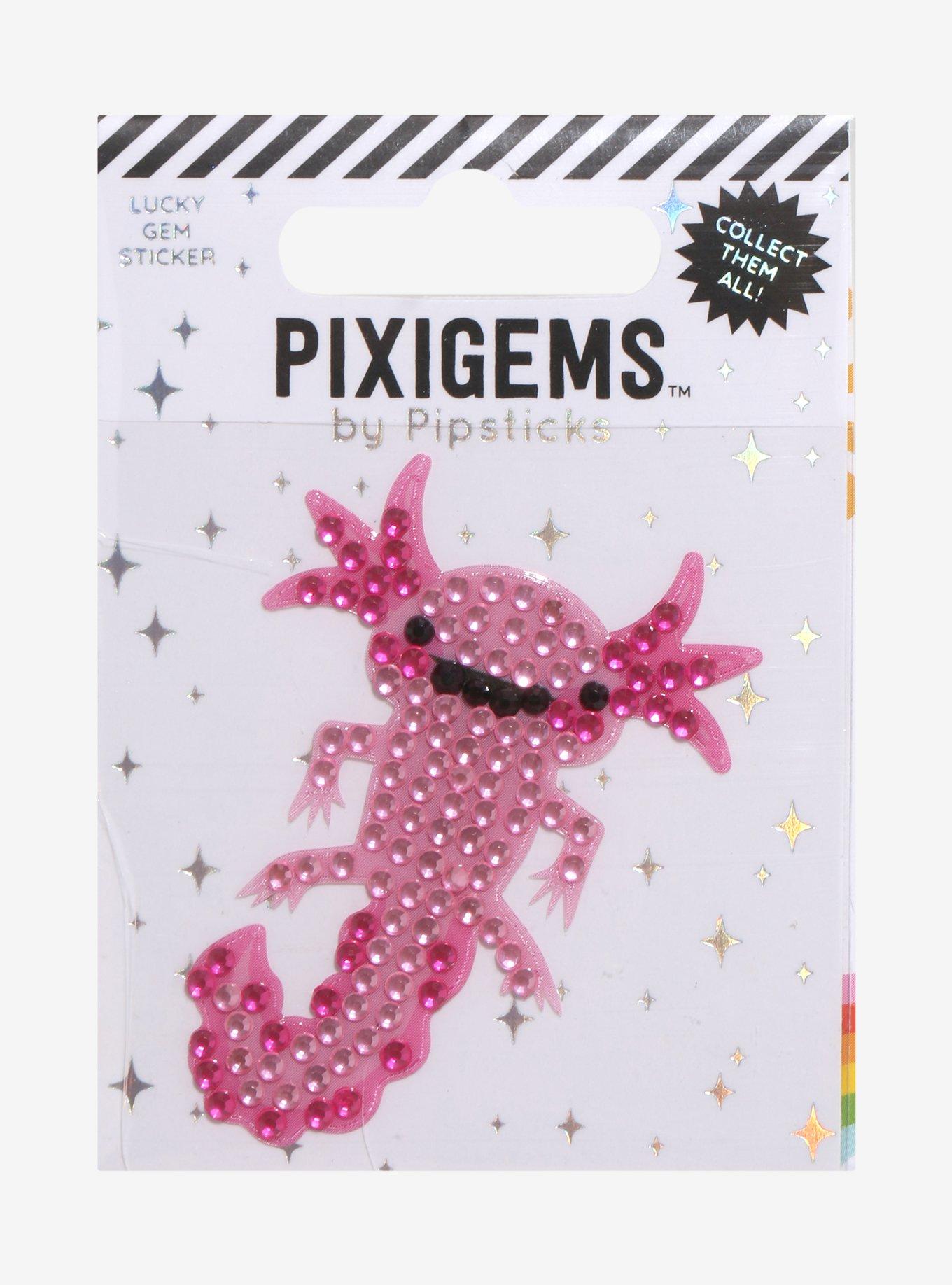 Pipsticks Pink Axolotl Rhinestone Sticker, , hi-res