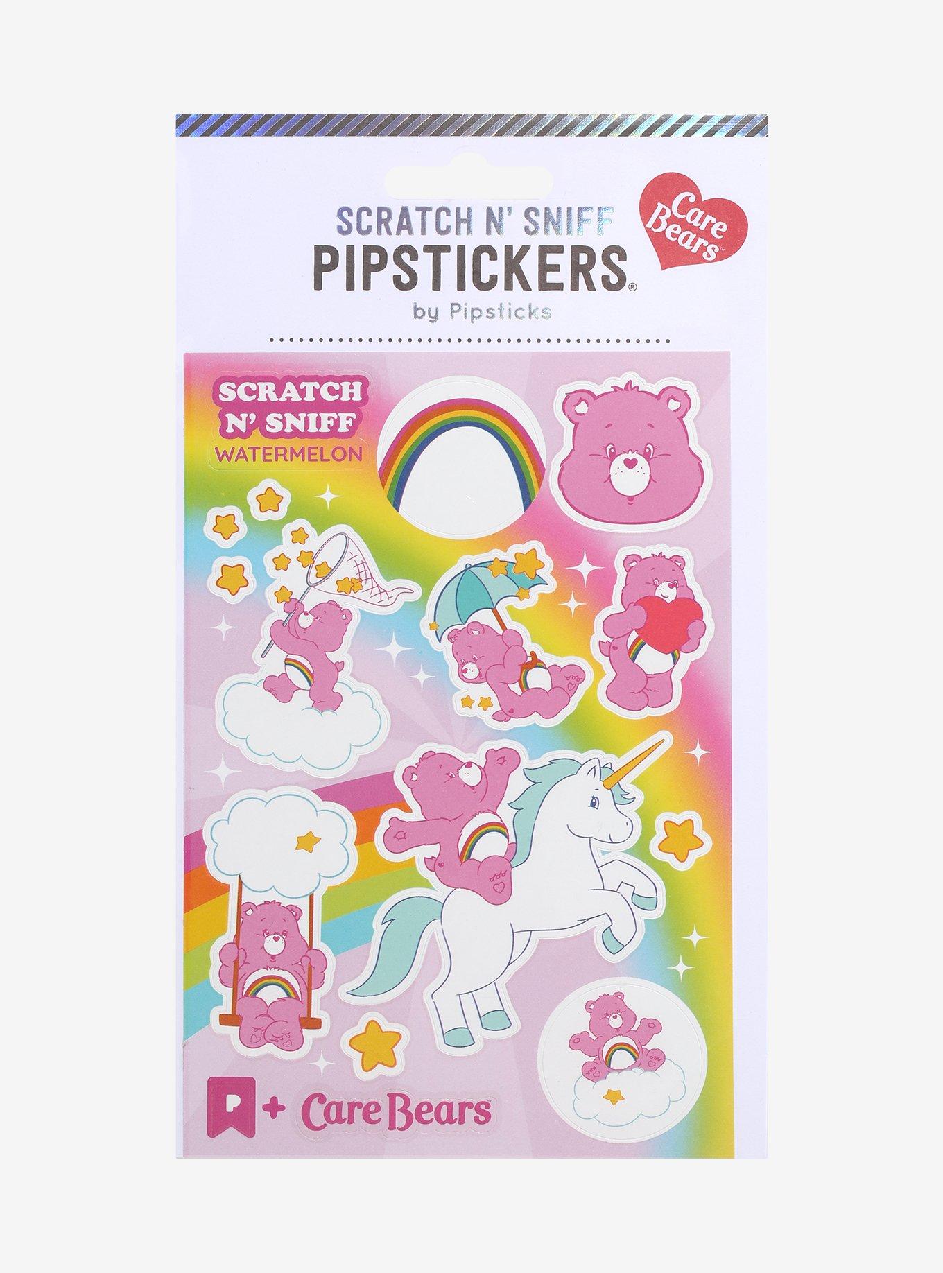 Pipsticks Care Bears Scratch N' Sniff Cheer Bear Sticker Sheet