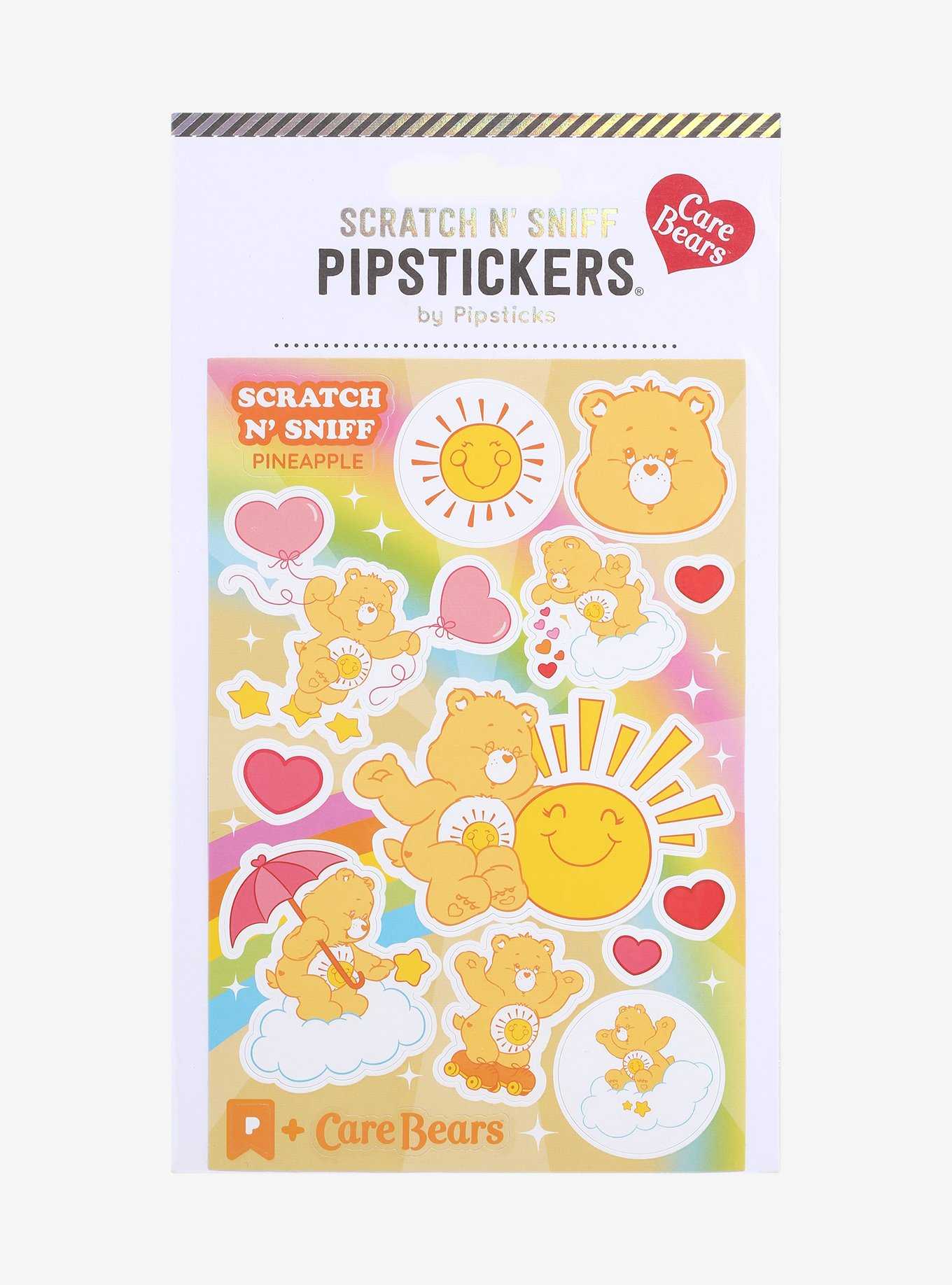 Pipsticks Care Bears Scratch N' Sniff Funshine Bear Sticker Sheet, , hi-res