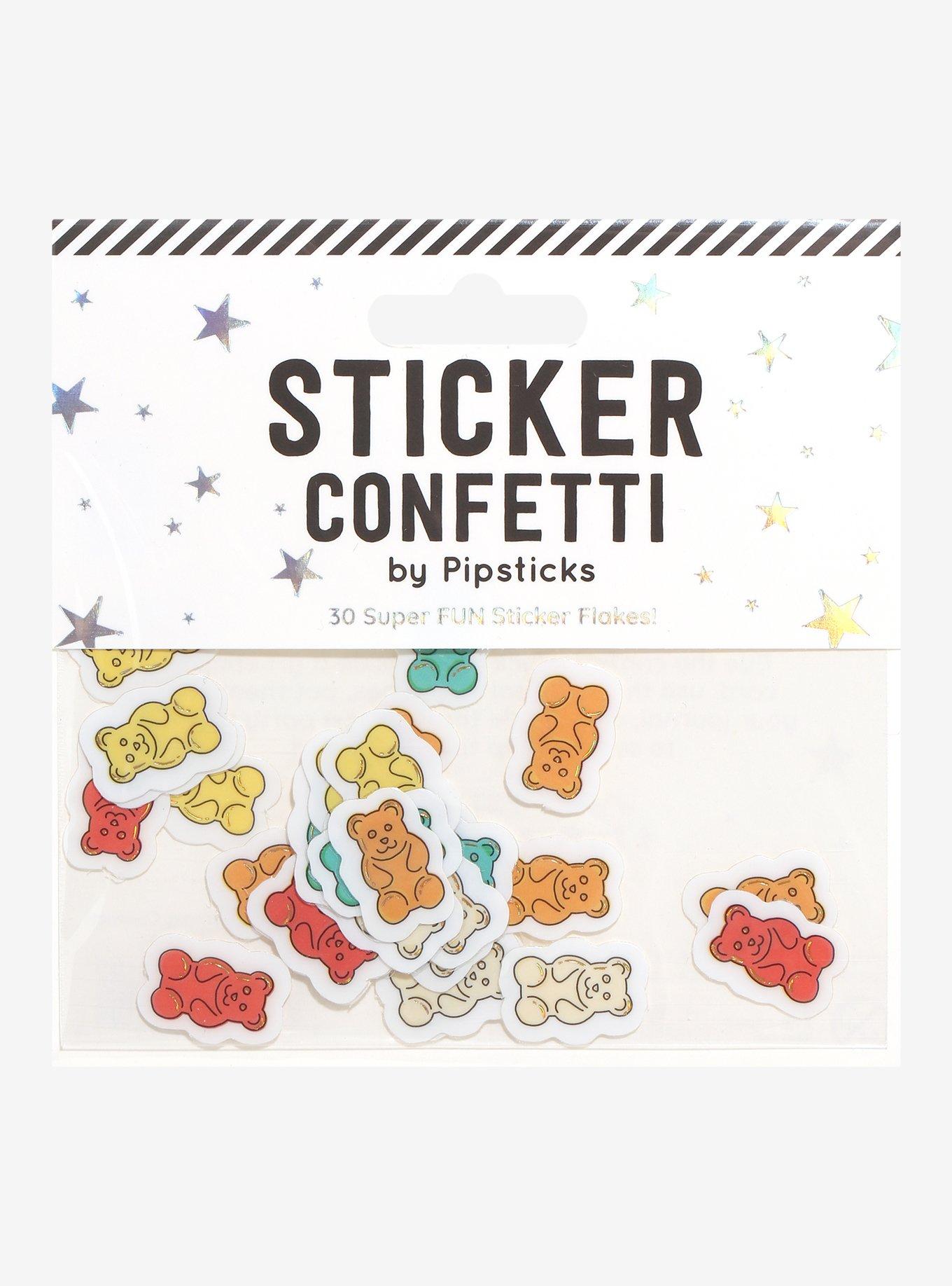 Pipsticks Yummy Gummy Sticker Confetti Pack | Hot Topic