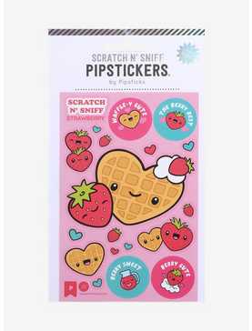 Pipsticks Strawberry Waffle Scratch N' Sniff Sticker Sheet, , hi-res