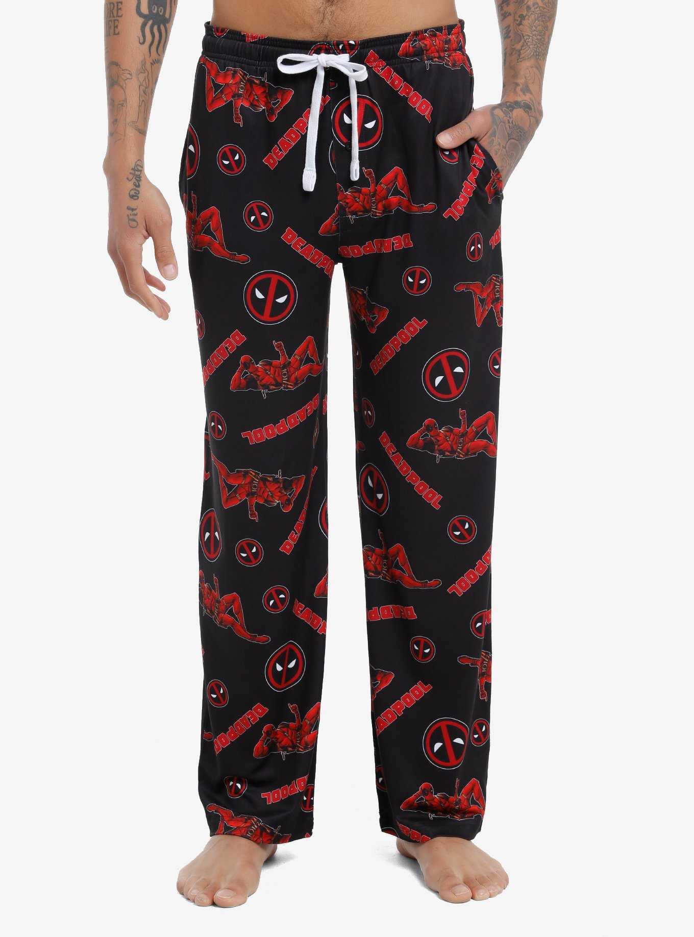 Marvel Deadpool Logo Pajama Pants, , hi-res