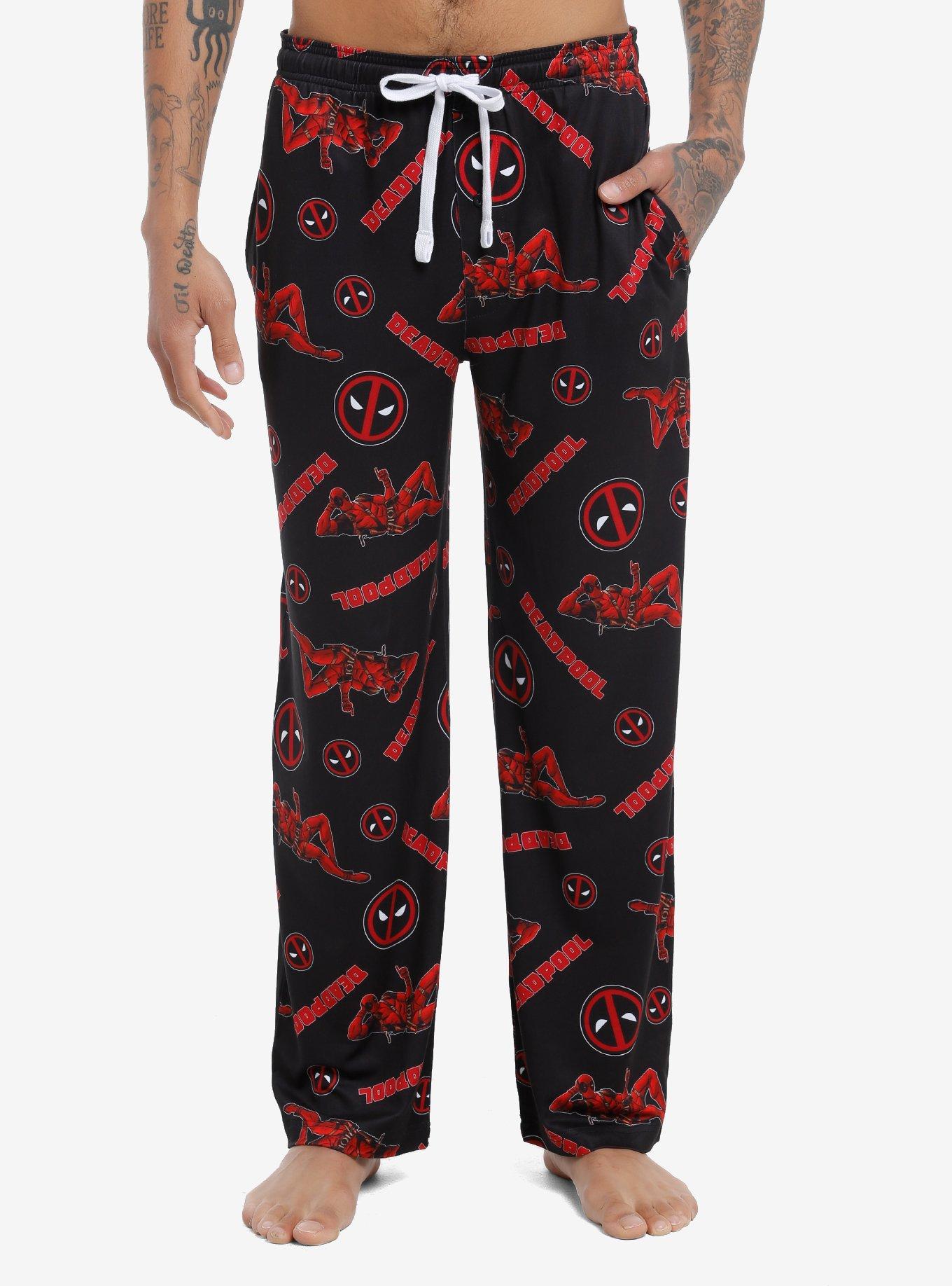 Marvel Deadpool Logo Pajama Pants, , hi-res