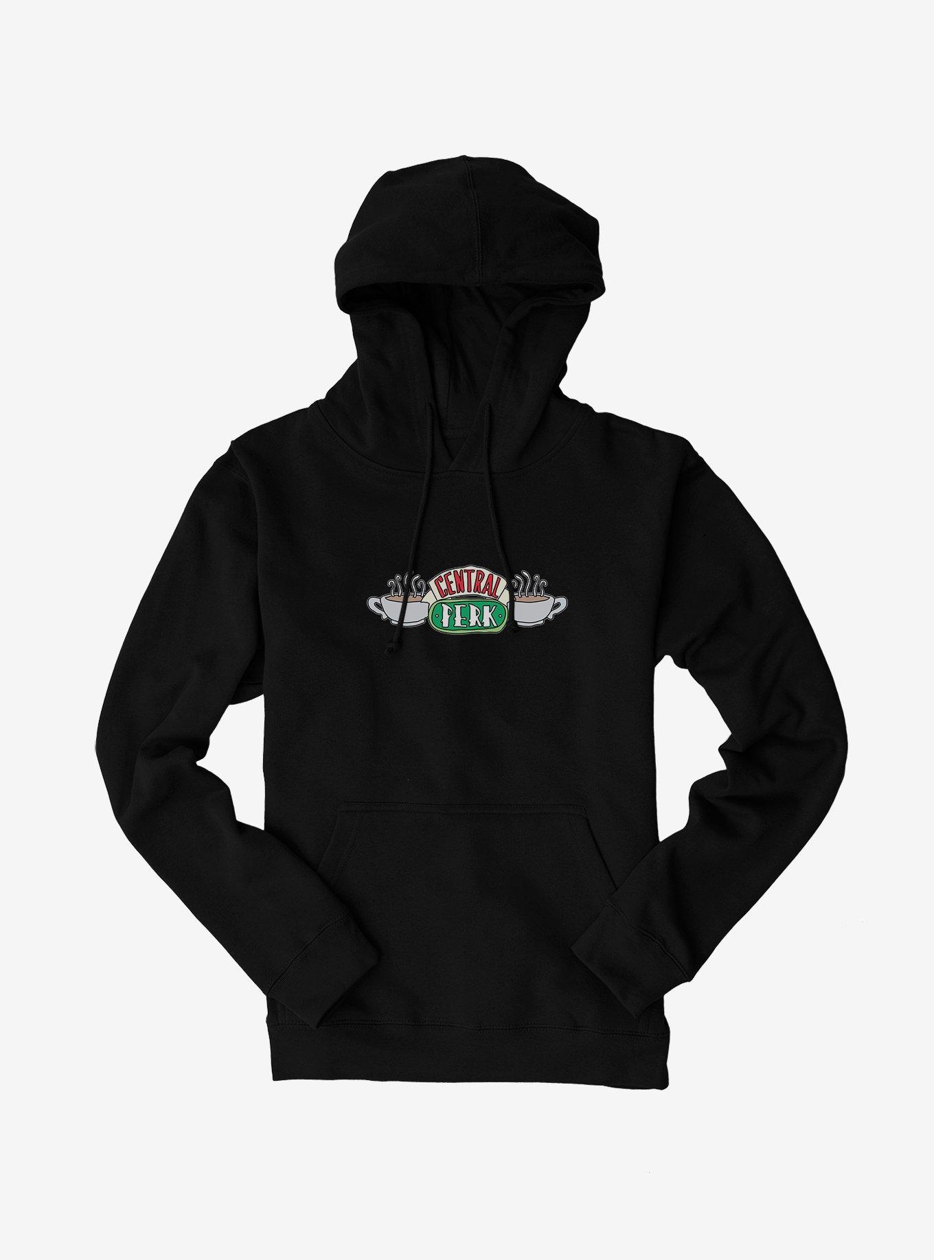 Friends Central Perk Sketch Logo Hoodie, BLACK, hi-res