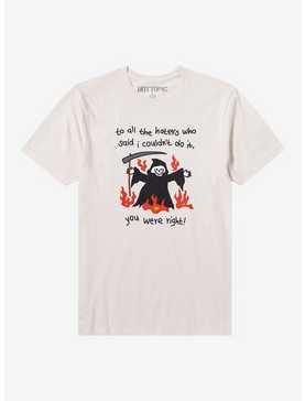 To All The Haters Grim Reaper Flames T-Shirt, , hi-res
