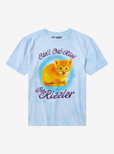BABYLFoxesGirlsT-Shirt JLサイズHOTTOPIC Kitten The Rizzler Blue Wash T-Shirt | Hot Topic