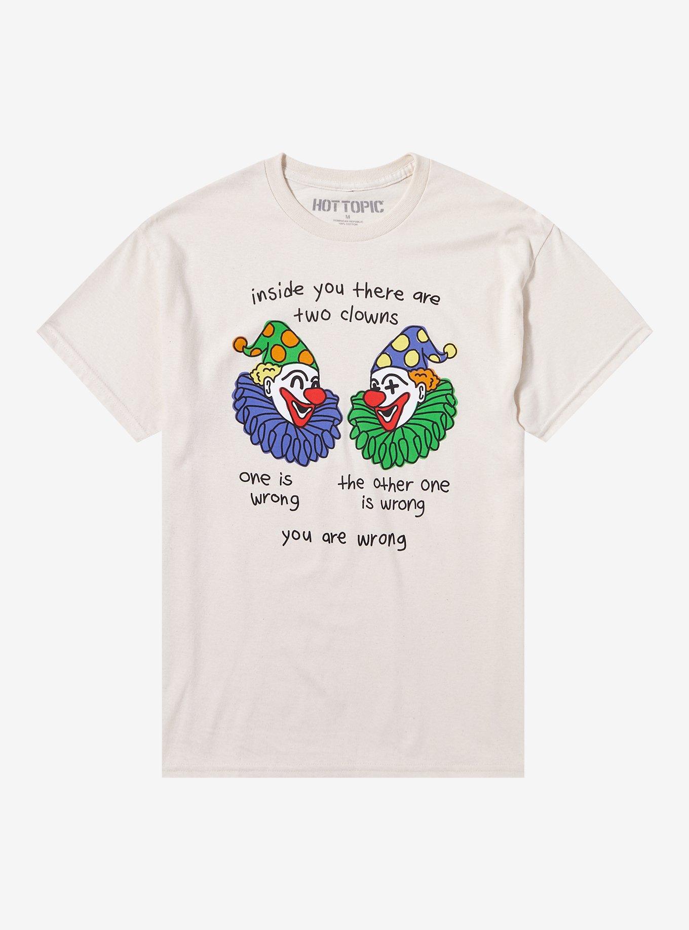 Two Wrong Clowns T-Shirt, NATURAL, hi-res