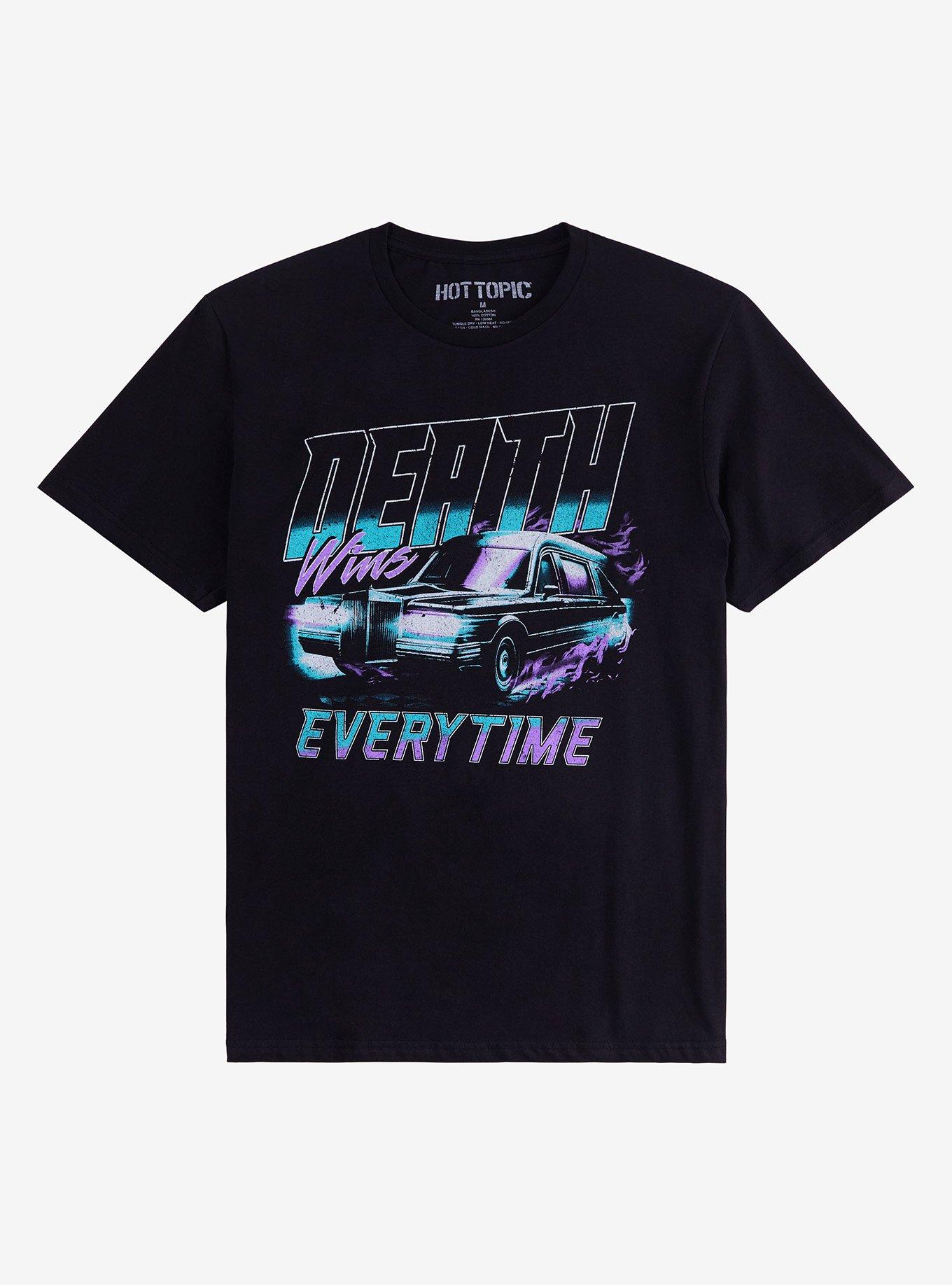 Death Wins Every Time T-Shirt, BLACK, hi-res