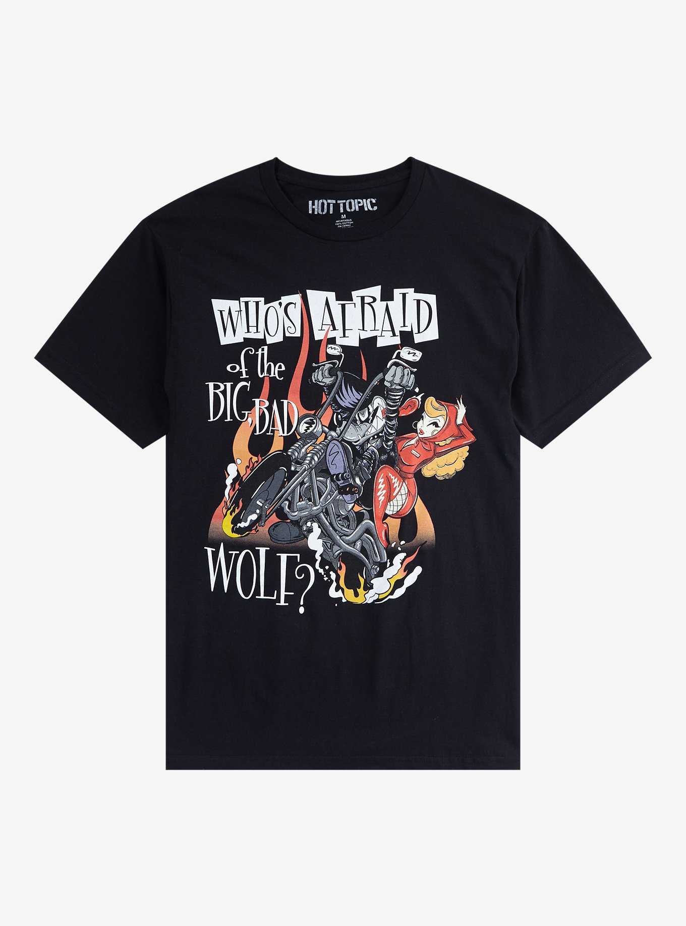 Big Bad Wolf Motorcycle T-Shirt, , hi-res