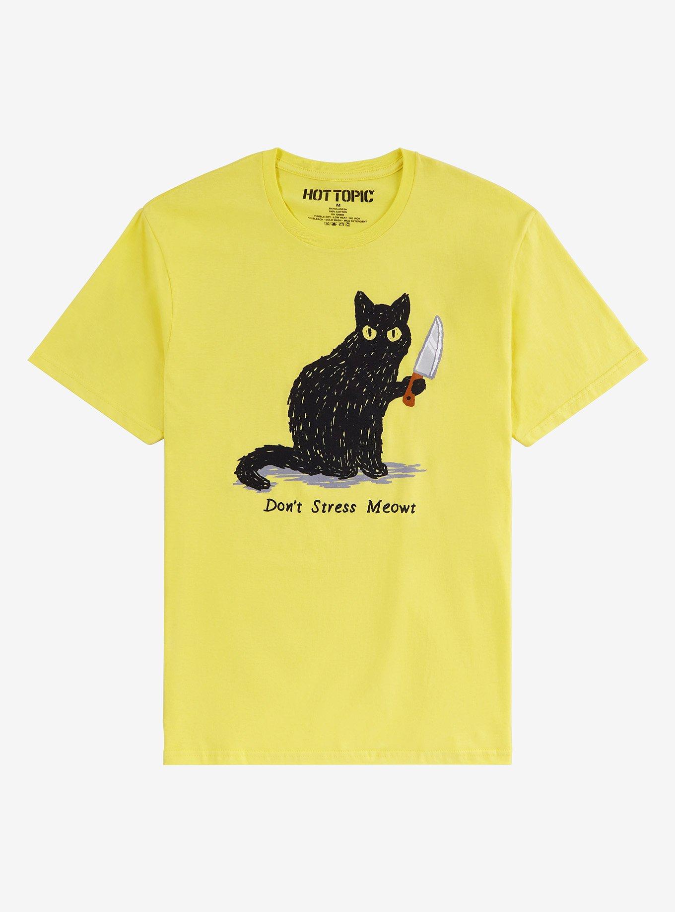 Don't Stress Meowt Cat Knife T-Shift, , hi-res