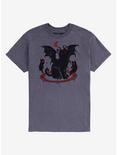 Demon Kitty Seance T-Shirt, HEATHER GREY, hi-res