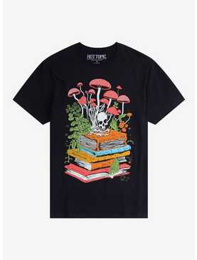 Skull Book Stack T-Shirt By Inner Monster, , hi-res