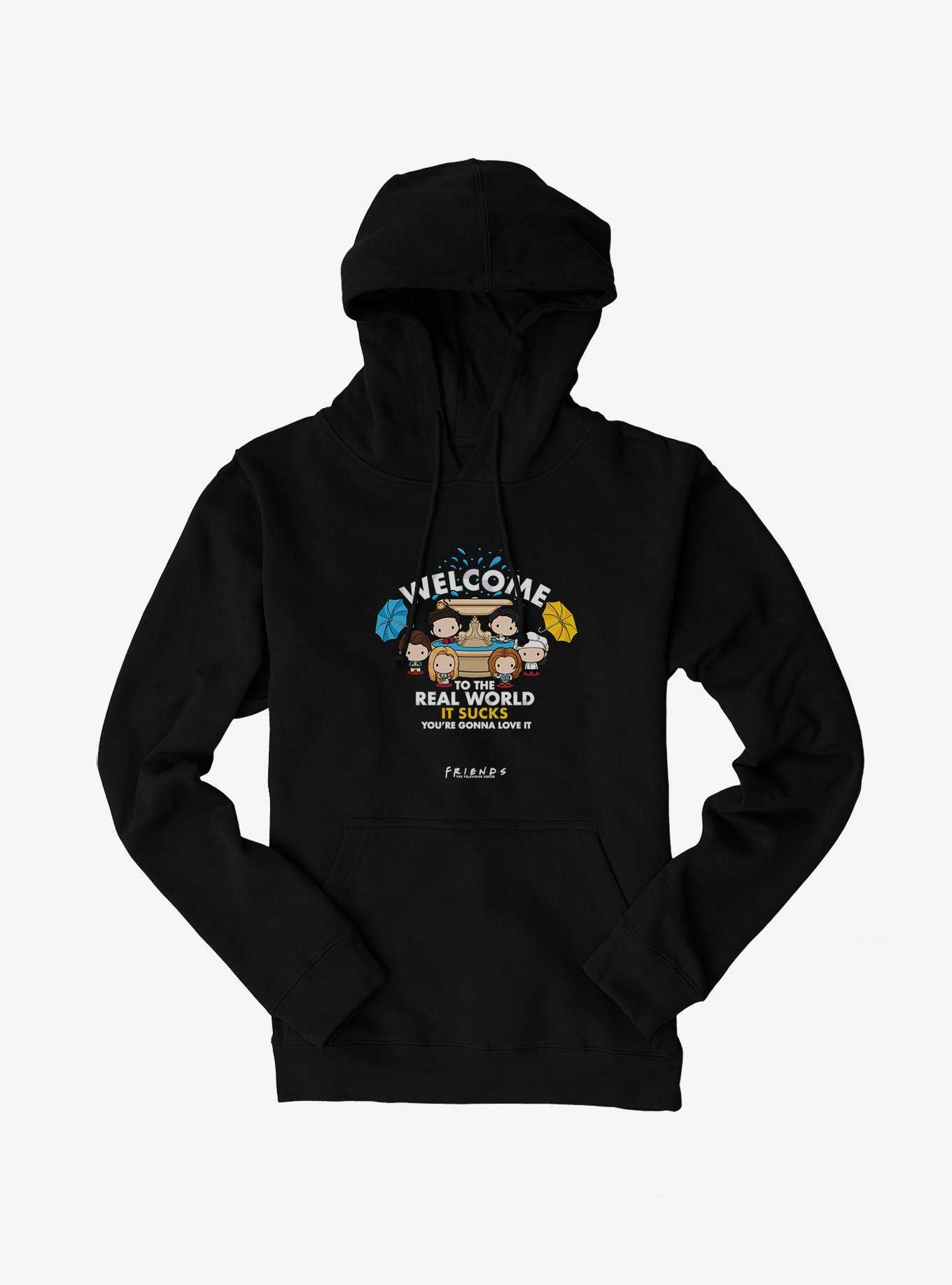 Friends Welcome To The Real World Hoodie, , hi-res