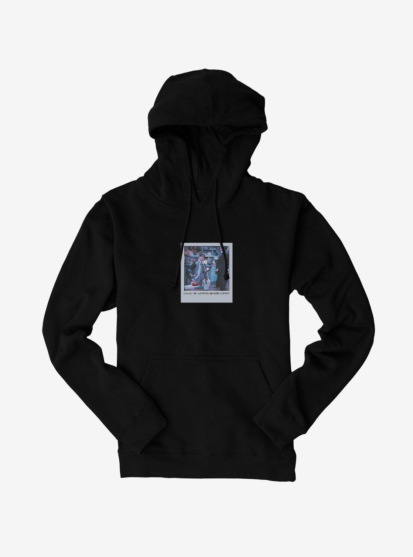 Friends Joey Could I Be Wearing Anymore Clothes Hoodie, BLACK, hi-res
