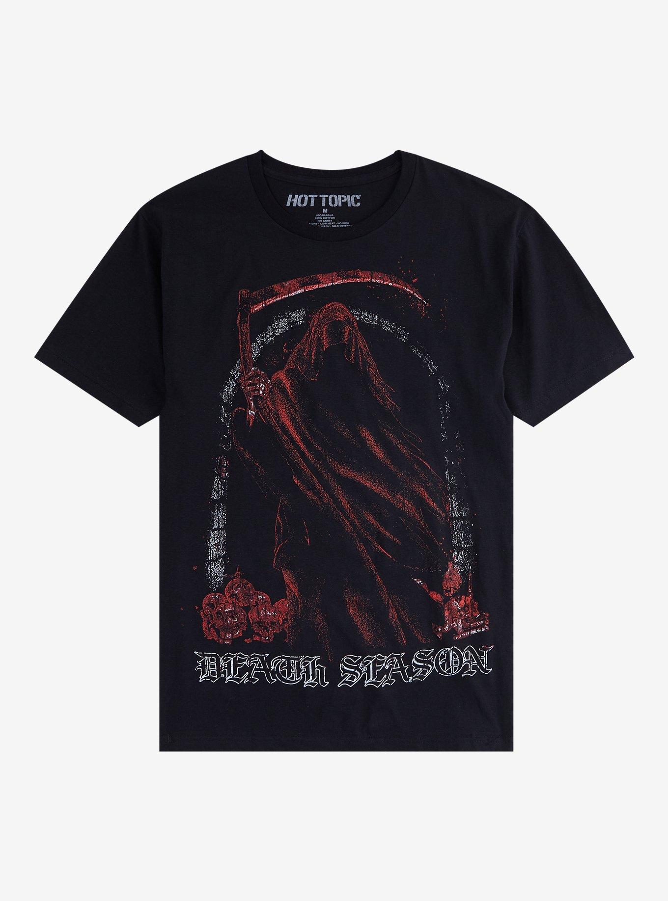 Death Season Grim Reaper T-Shirt, BLACK, hi-res