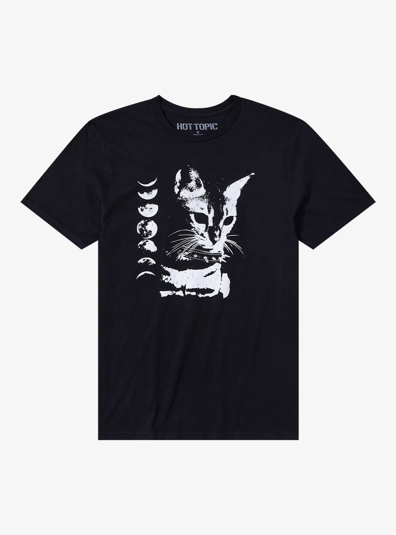 Cat Moon Phase T-Shirt, , hi-res