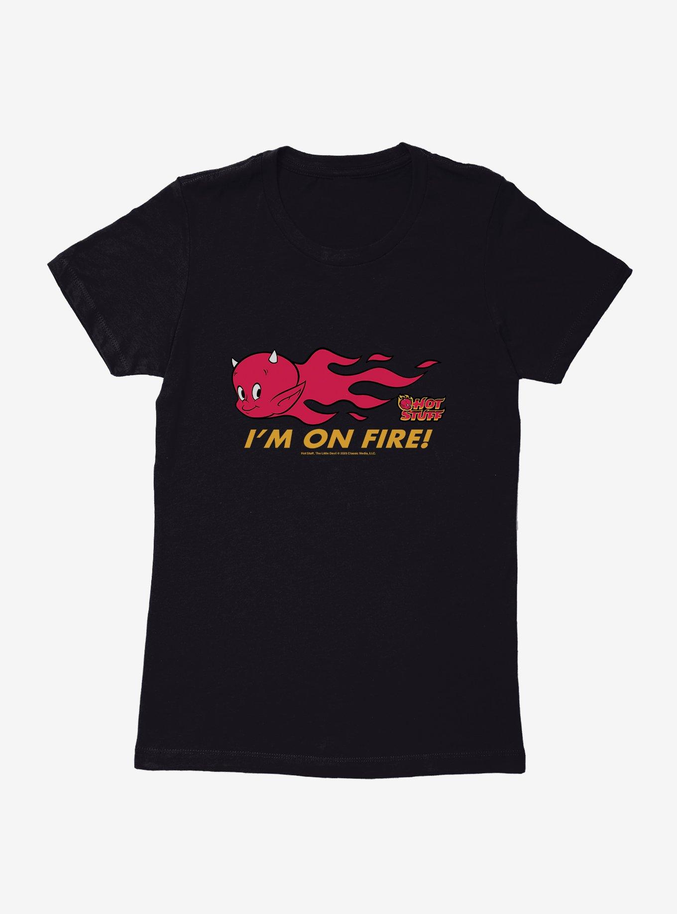 Hot Stuff The Little Devil I'm On Fire Womens T-Shirt, , hi-res