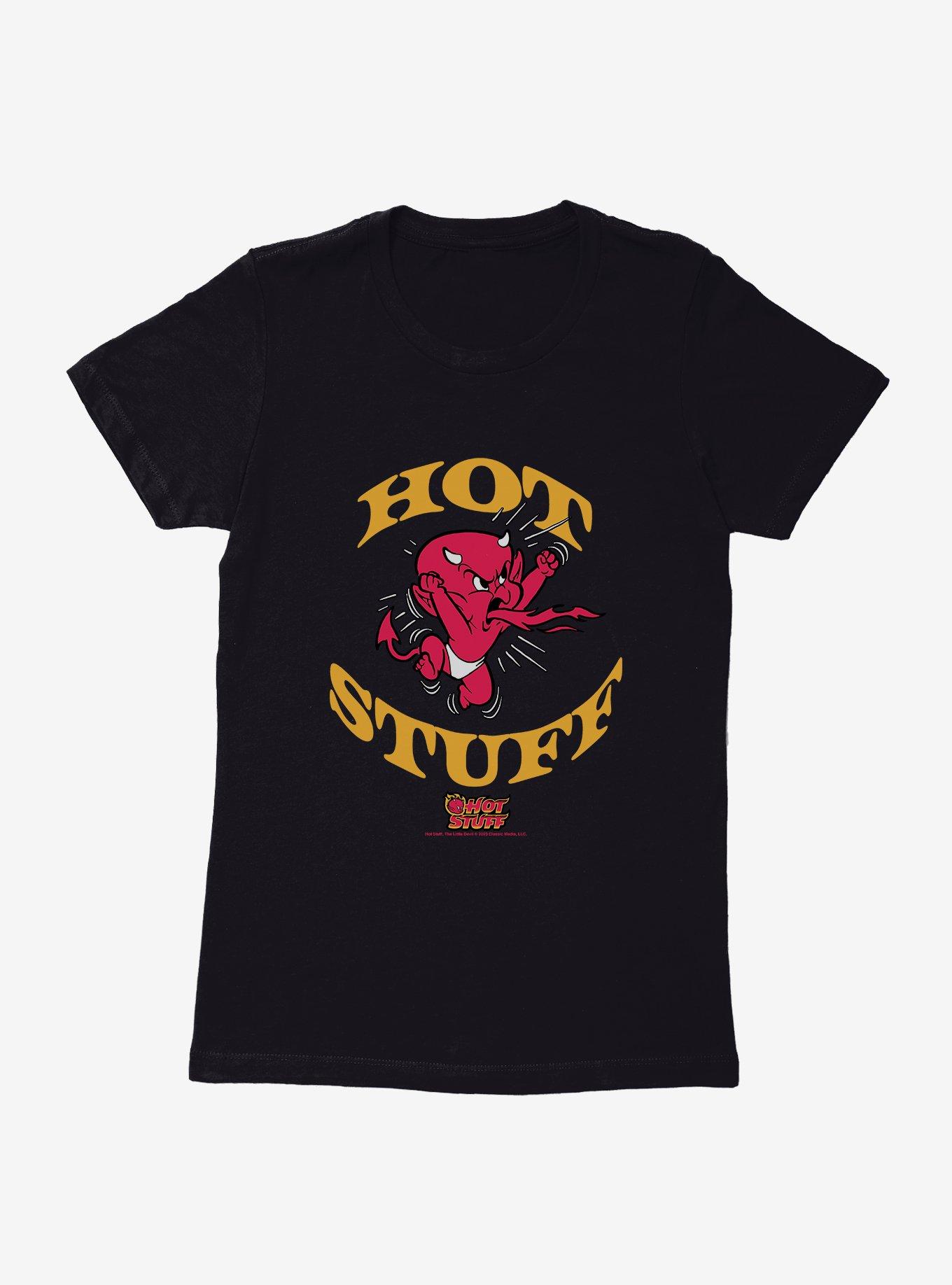 Hot Stuff The Little Devil Spitting Out Fire Womens T-Shirt, , hi-res