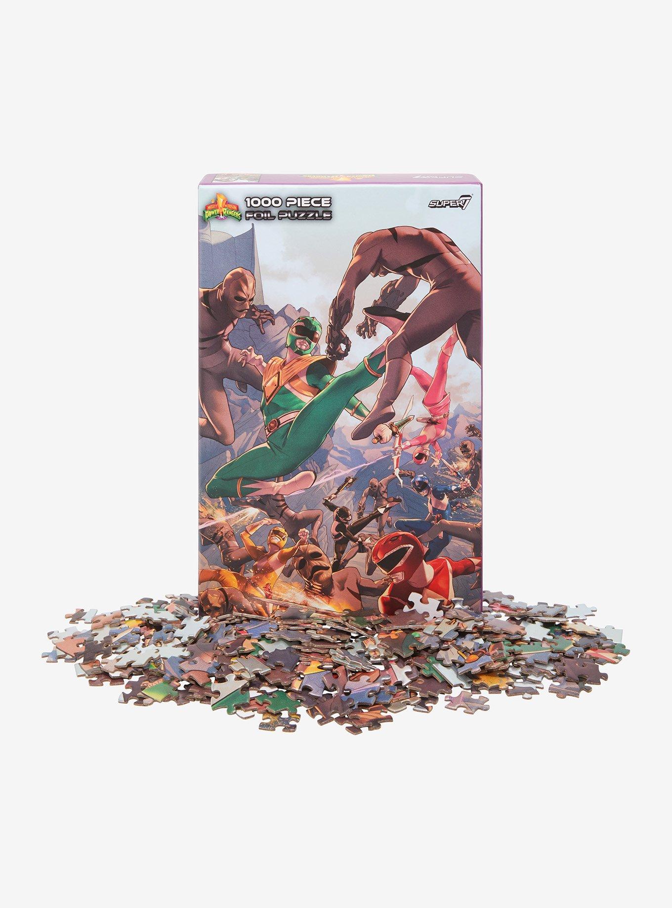 Mighty Morphin Power Rangers Rangers Group Fight Puzzle, , hi-res