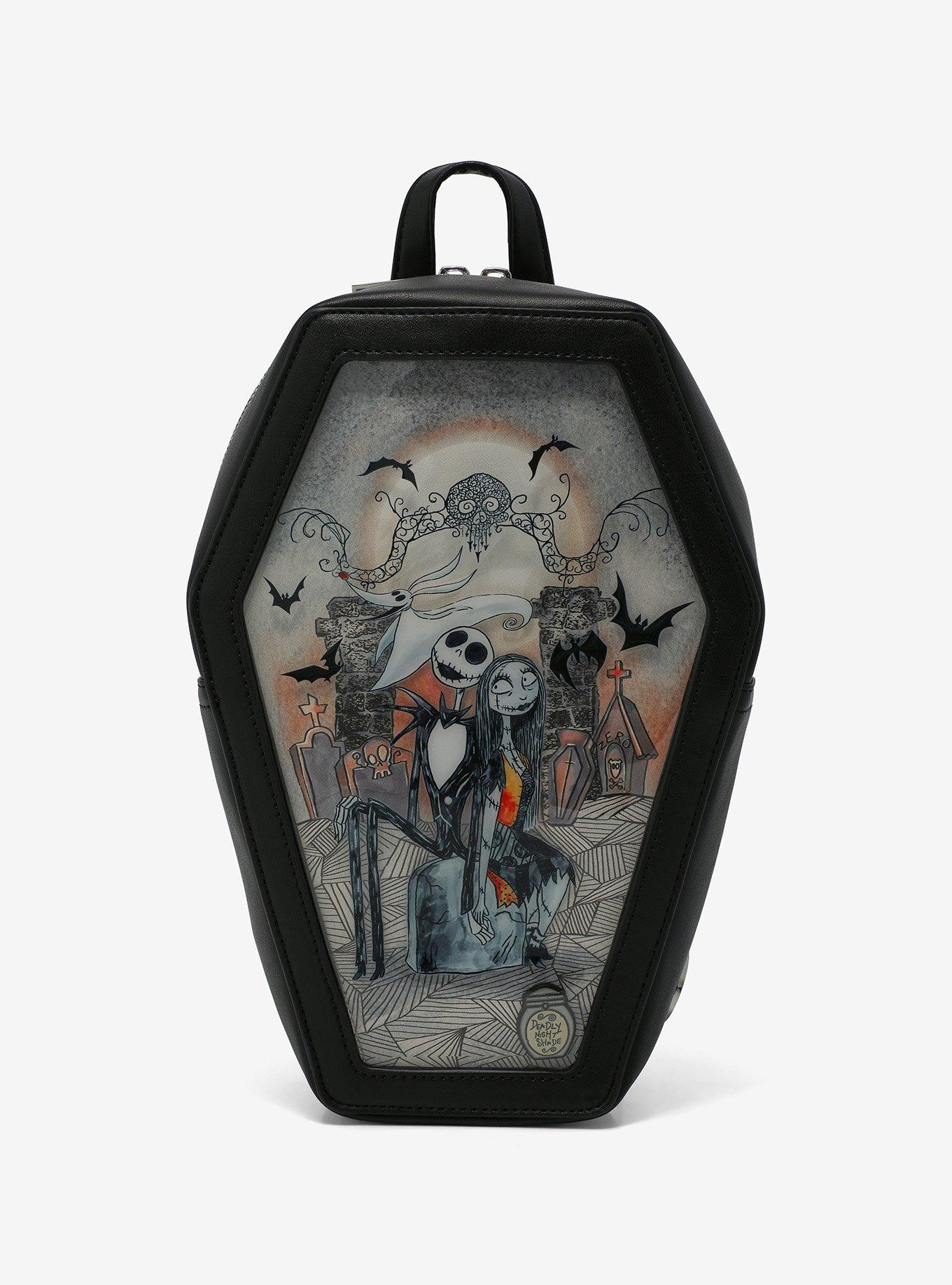 The Nightmare Before Christmas Jack & Sally Pin Collector Coffin Mini Backpack, , hi-res