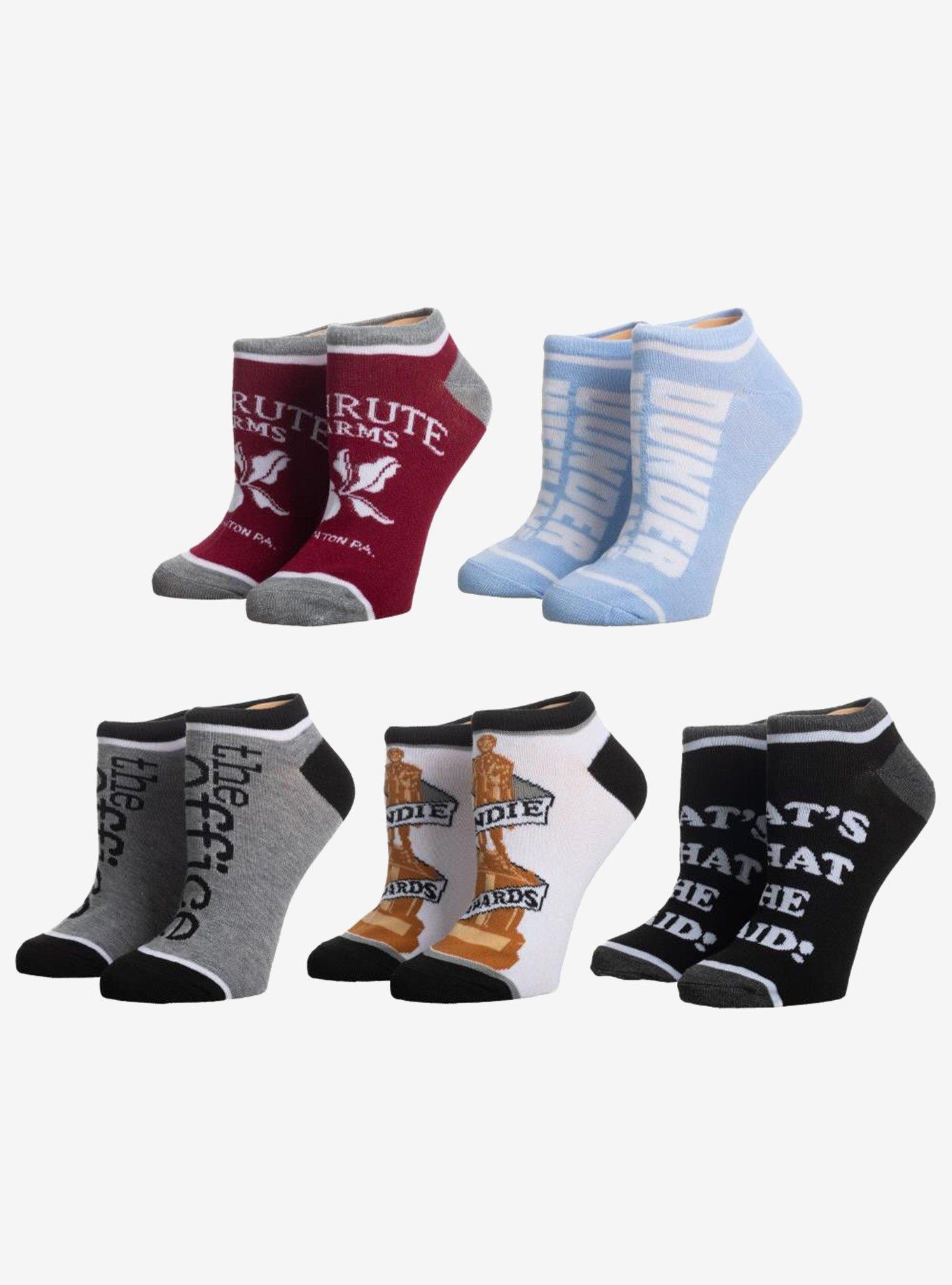 The Office Logos No-Show Socks 5 Pair, , hi-res