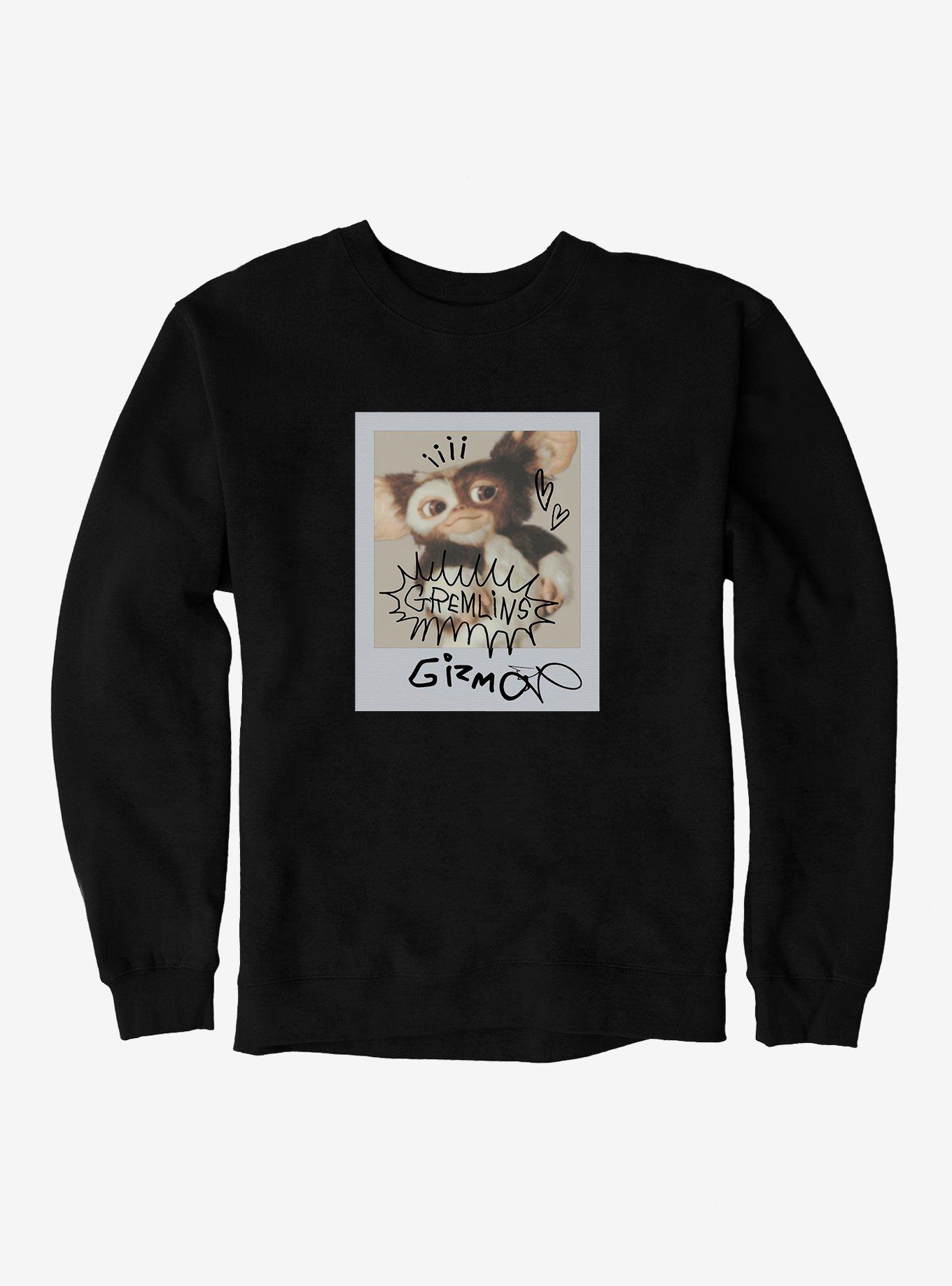 Gremlins Gizmo Polaroid Selfie Sweatshirt, BLACK, hi-res