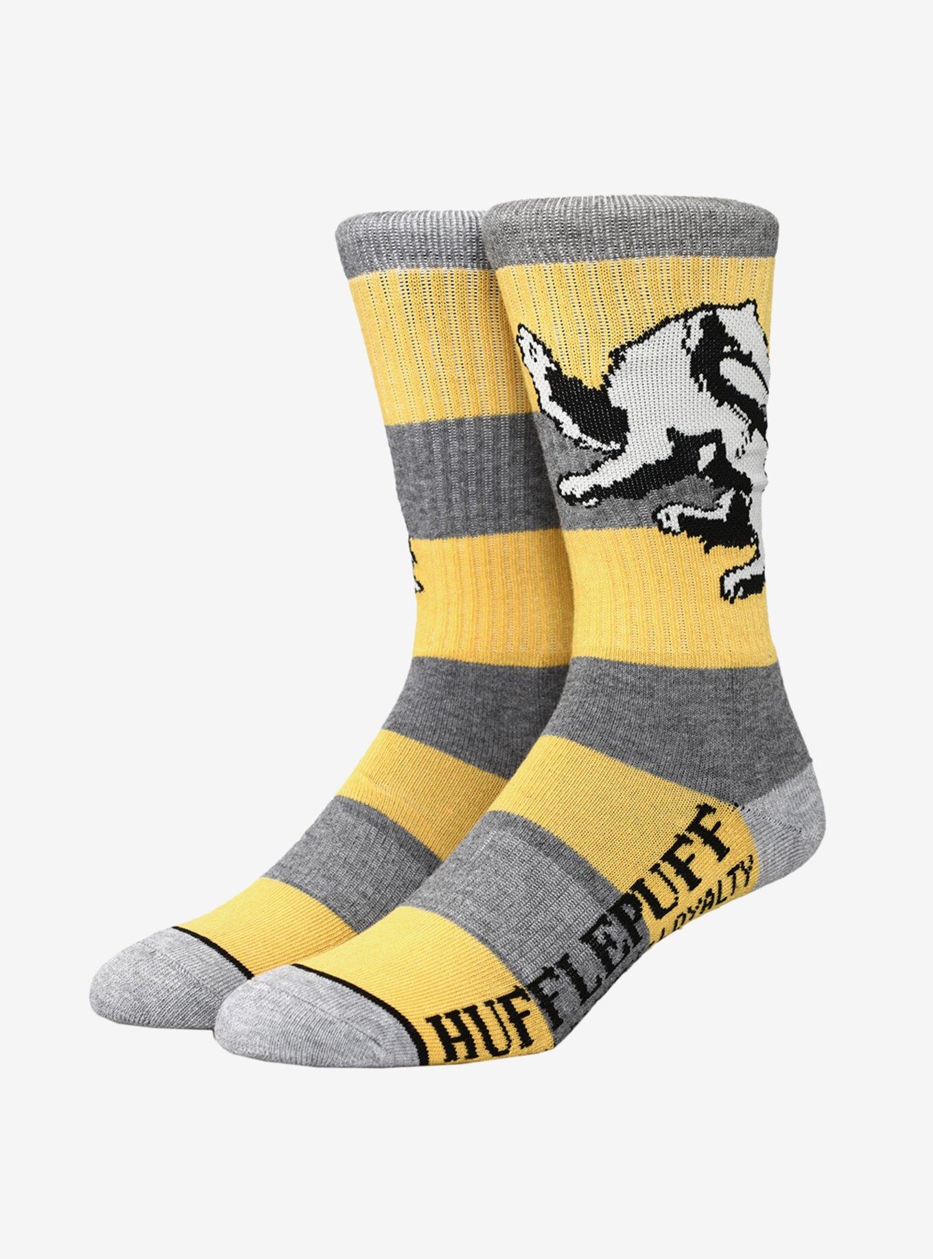 Harry Potter Hufflepuff Rugby Crew Socks, , hi-res