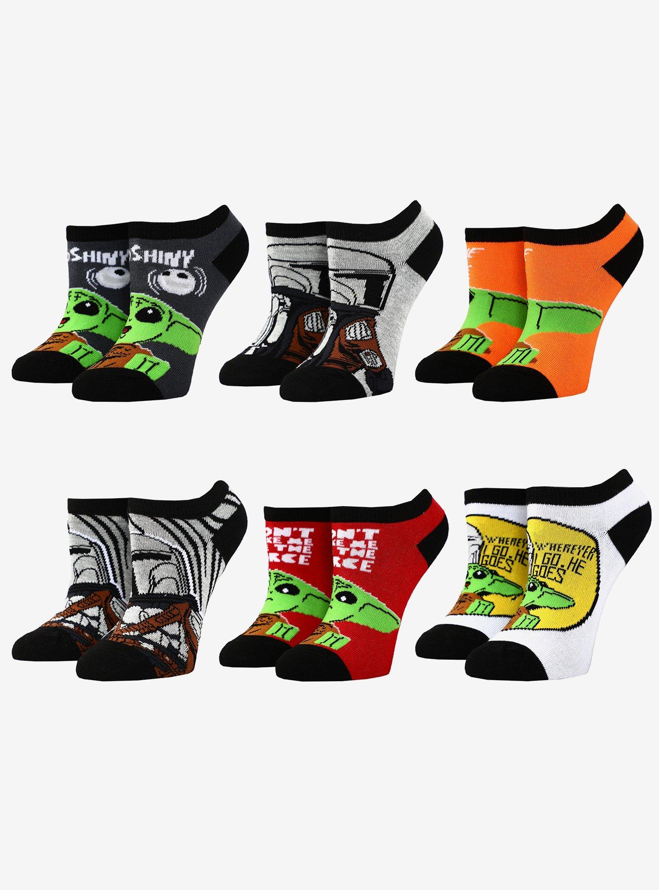 Star Wars The Mandalorian Character Ankle Socks 6 Pair, , hi-res