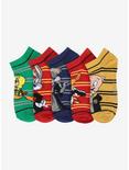 Looney Tunes X Harry Potter Character No-Show Socks 5 Pair, , hi-res